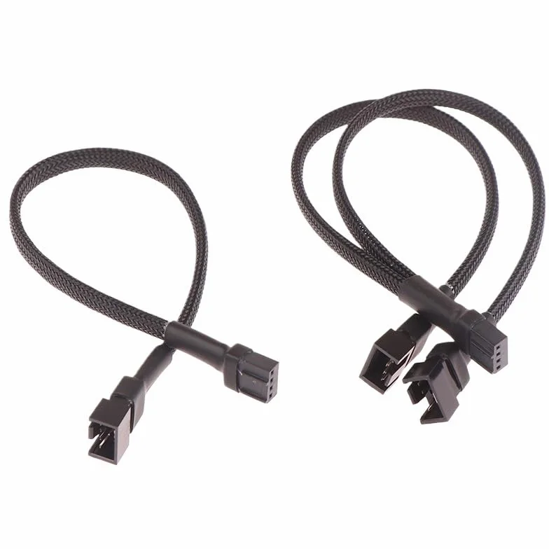 1 kabel dystrybutora wentylatora 4-pinowy kabel adaptera 1 do 1 2 3 4 komputer dystrybutor wentylatora procesora PC przedłużacz kabel zasilający akcesoria (1 do 2)