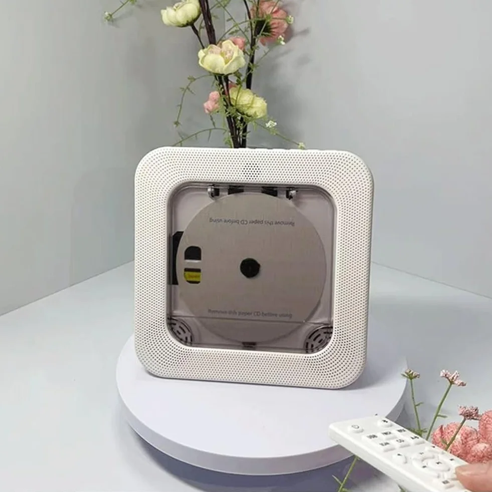 Pulpit odtwarzacz CD z podwójnym głośnikiem HiFi, obsługa Bluetooth, timer snu, wyświetlacz LCD, pilot zdalnego sterowania do