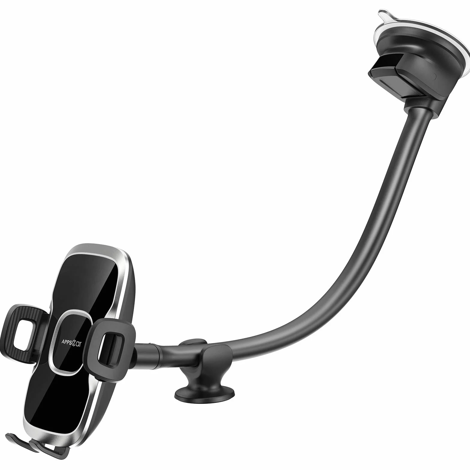 APPS2Car Uchwyt na telefon na przednią szybę 33 cm kompatybilny z telefonami 10.2-17.3 cm