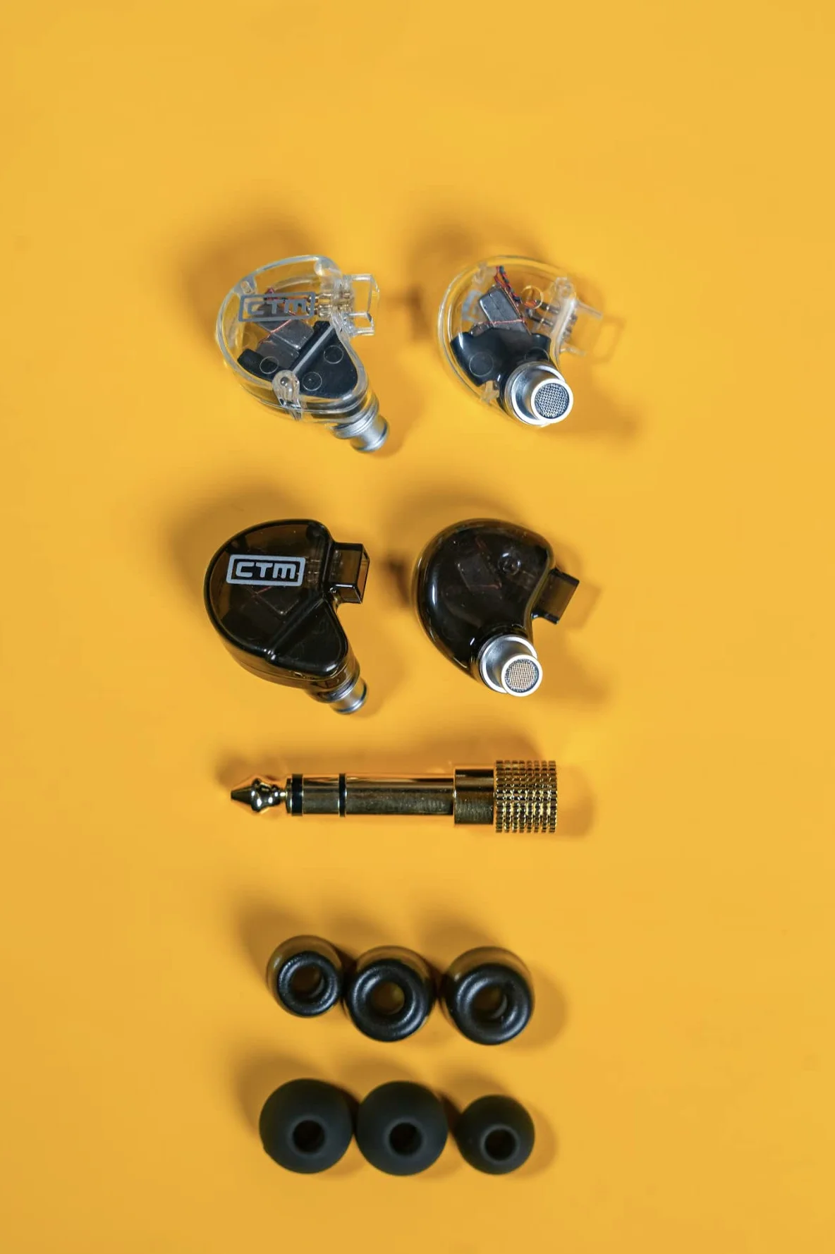 CTM CE220 - Pro Isolating Dual Driver Przewodowe słuchawki douszne od Clear Tune Monitors (przezroczyste)