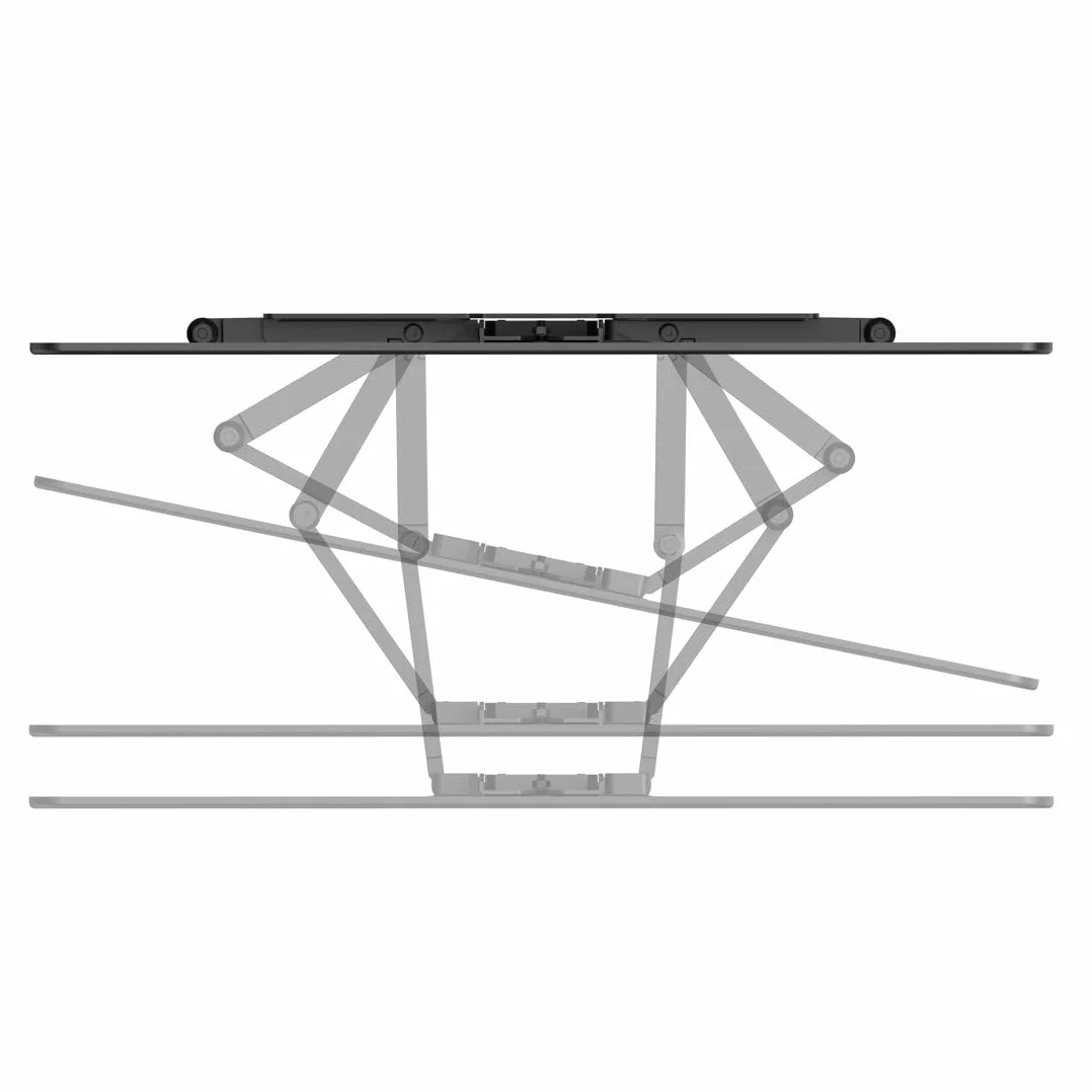 Hama Uchwyt Ścienny do TV LCD/LED, Ruchomy, Fullmotion, Regulacja Kąta Widzenia, System Prowadzenia Kabli, do 90 Cali, VESA 600x400, Czarny