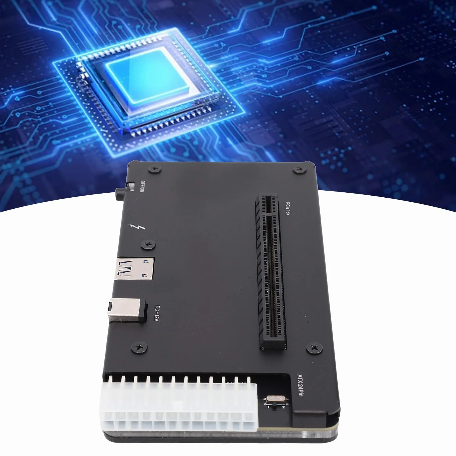 Jopwkuin Pasuje do Zewnętrznej Stacji Dokującej GPU 4 USB4.0 EGPU Obudowa Plug and Play Stacja Dokująca Karty Graficznej dla Entuzjastów Gier Stop Aluminium