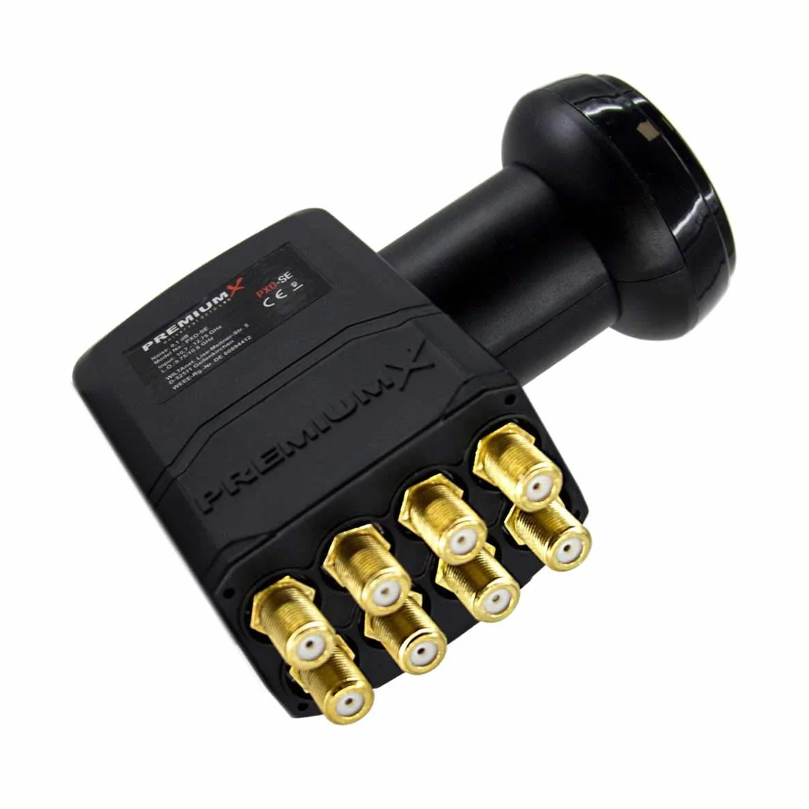 PremiumX Octo LNB 4K dla 8 uczestników Direct SAT 8-drożny LNC 0,1 dB Digital HDTV FullHD 3D UHD HD