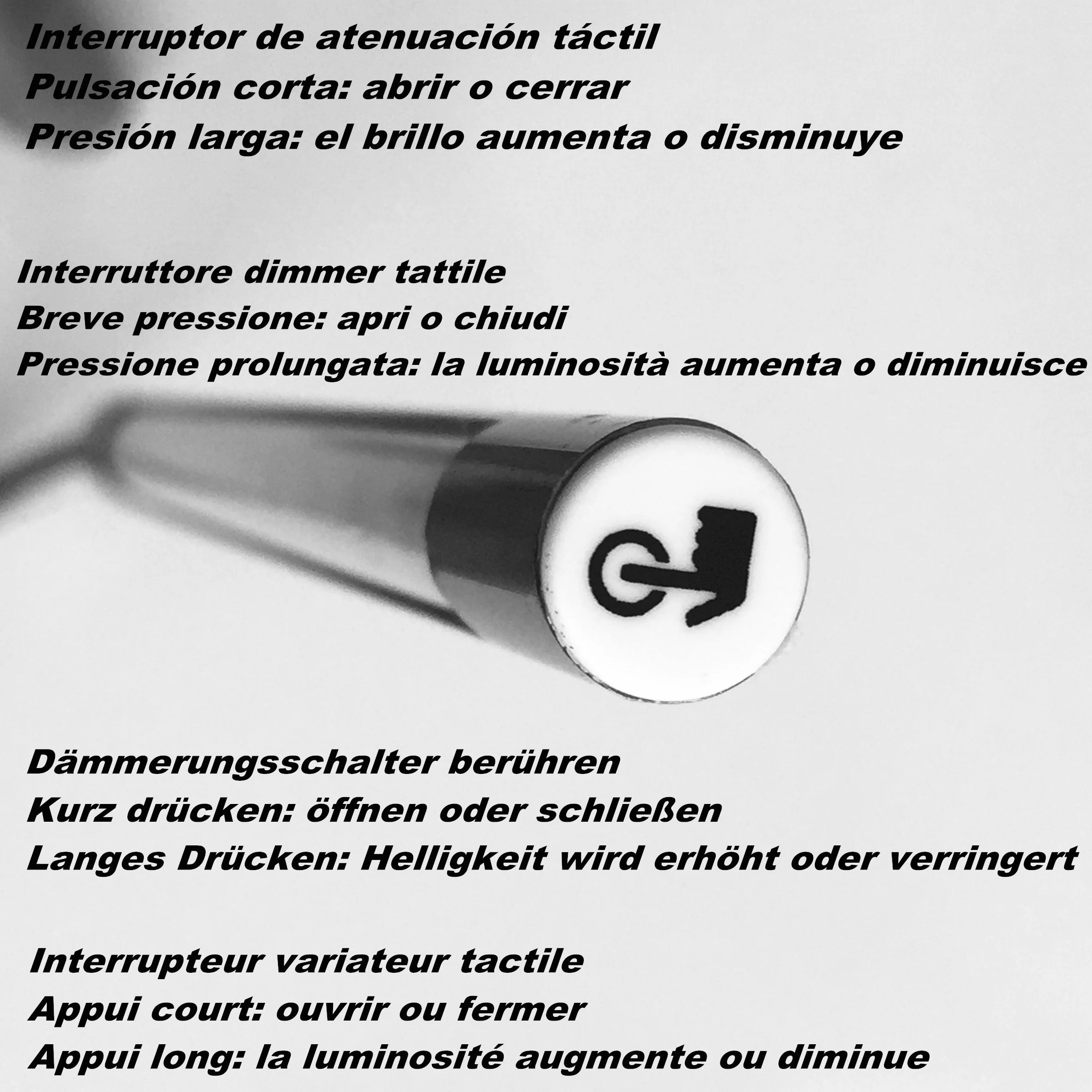 Eleidgs Lampa LED USB 10 LED ściemniana dotykowa przenośna elastyczna szyjka czarna