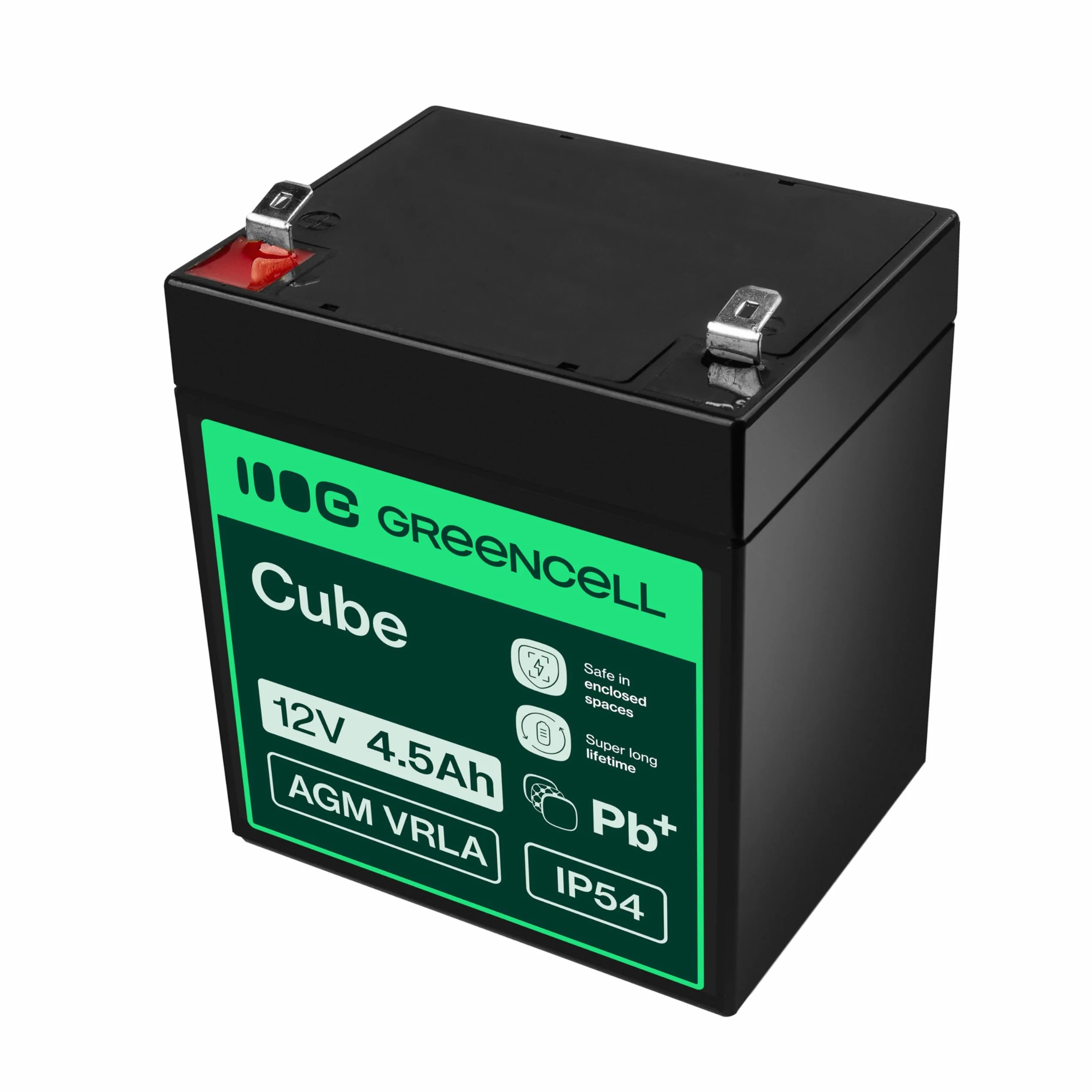 Green Cell akumulator żelowy AGM 12 V 4,5 Ah do USV akumulator kwasowo-ołowiowy VRLA odporny na cykle system alarmowy zabawka kasa ręczna latarka waga