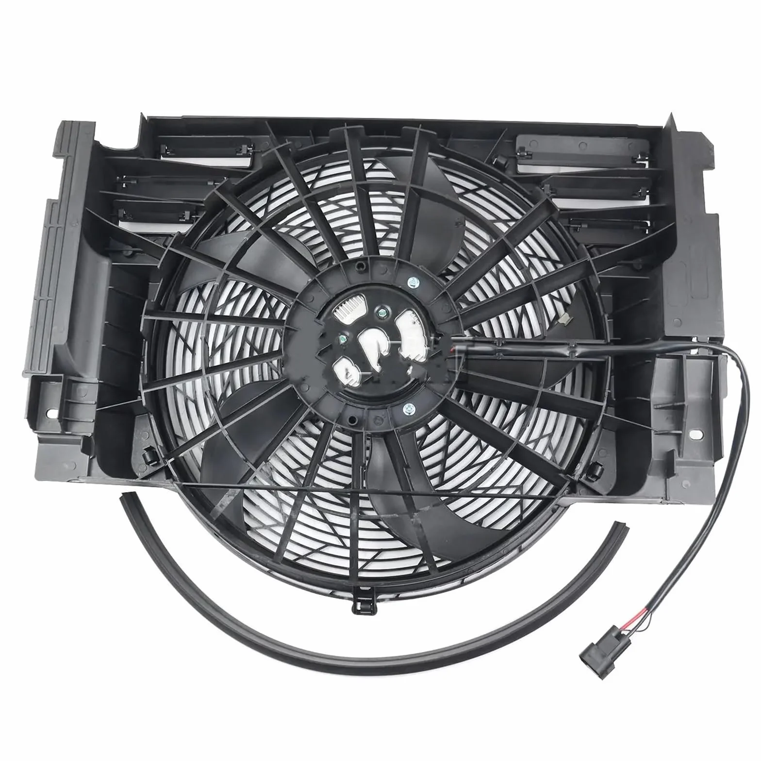 Zestaw Chłodzący AP03 400W wentylator chłodnicy z modułem i silnikiem bezszczotkowym do BMW E53 X5 4.4i 3.0d 4.6is 3.0i 64506908124 Radiator przewodzącym