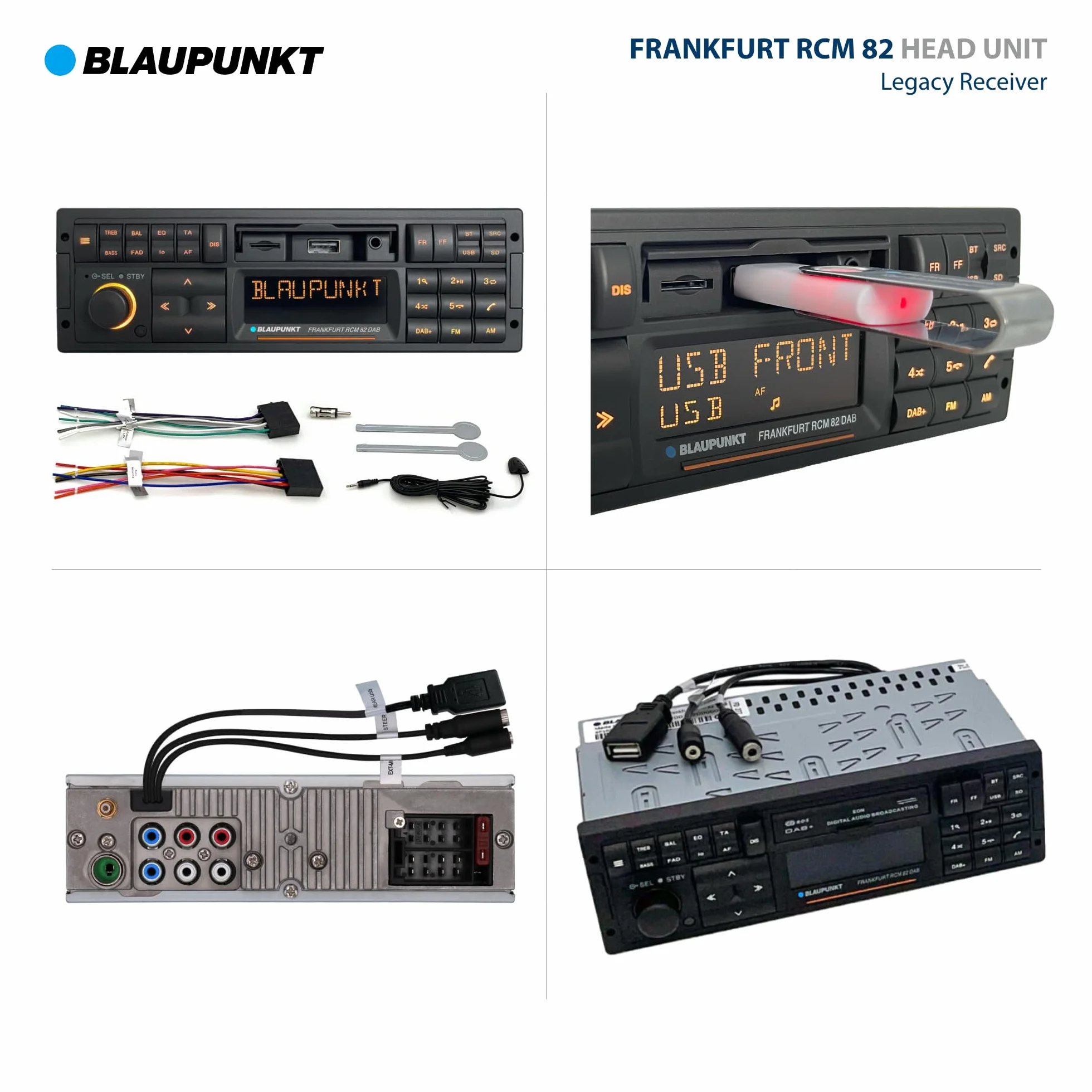 Blaupunkt Frankfurt Rcm 82 Dab Frankfurt Radio Samochodowe, Czarny, 1-DIN