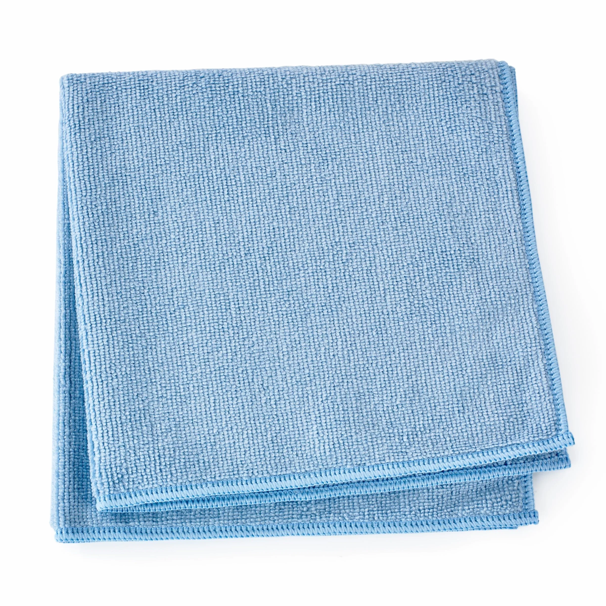 Quest ściereczka z mikrofibry All Blue do szyb i szkła 37x37 cm, 100 szt. | Chłonna ścierka do okien, luster, auta, AGD i mebli, bez smug, nie rysuje, do pracy na sucho i mokro, wielorazowa