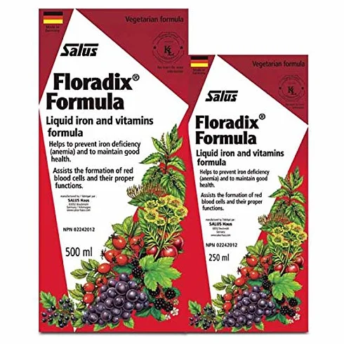 SALUS Floradix płynne żelazo Formuła 500 mililitrów