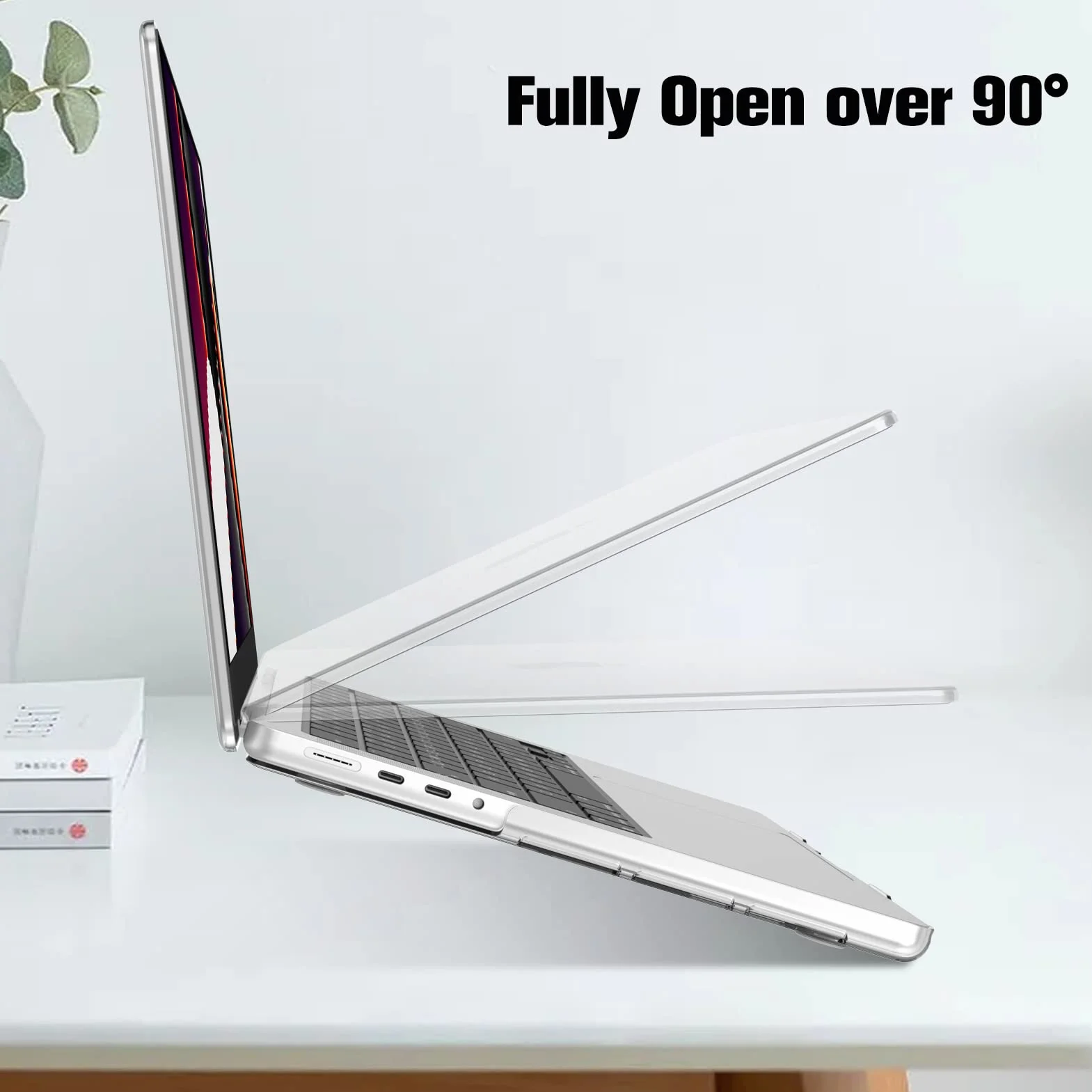 Fintie Etui kompatybilne z MacBook Pro 16 (2026-2021) M5 M4 M3 M2 M1 Pro/Max A3428 A3429 A3186 A3403 A2991 A2780 A2485, ultracienkie, twarde etui ochronne kompatybilne z MacBook Pro 16, przezroczyste