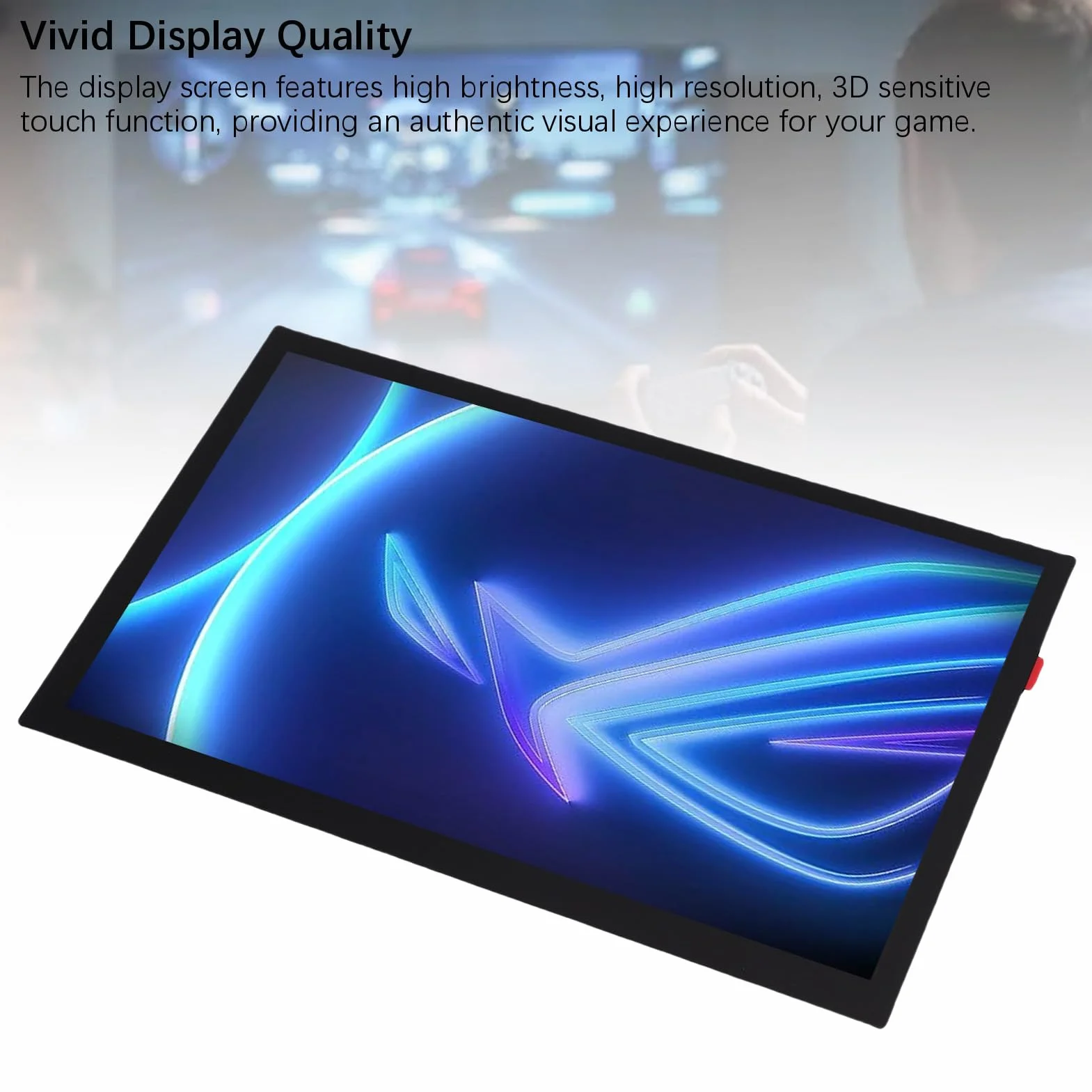 Zamiennik ekranu ZenithAur do Rog Ally 2023 z wielodotykowym wyświetlaczem LCD, FHD 1920 x 1080 500 nitów, montaż Digitizera z ekranem dotykowym do naprawy konsoli RC71L