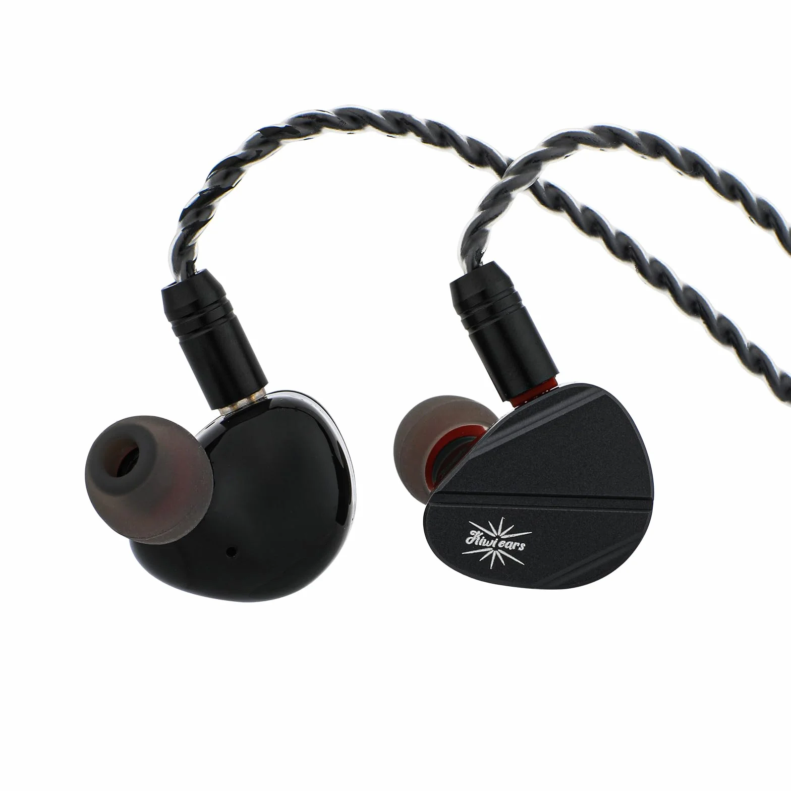 LINSOUL Kiwi Ears Canta słuchawki douszne, 1DD+2Planar Hybrid dokanałowe, słuchawki do gier, HiFi przewodowe IEM, z odpinanym kablem IEM dla muzyków audiofilów