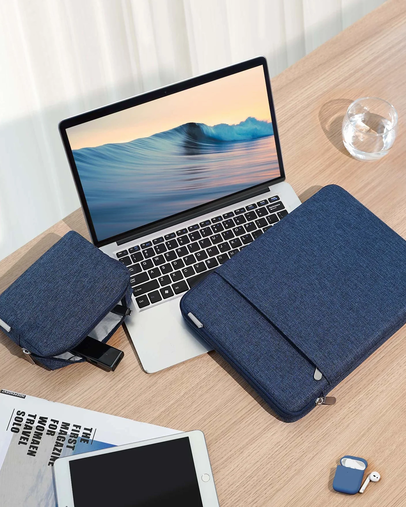 Inateck Kompleksowa ochrona 360°, etui na laptopa, kompatybilne z MacBook Air M3/M2/M1 2024-2018 A3113 A2681 A2337, MacBook Pro M2/M1 2022-2016, A2686, A2338