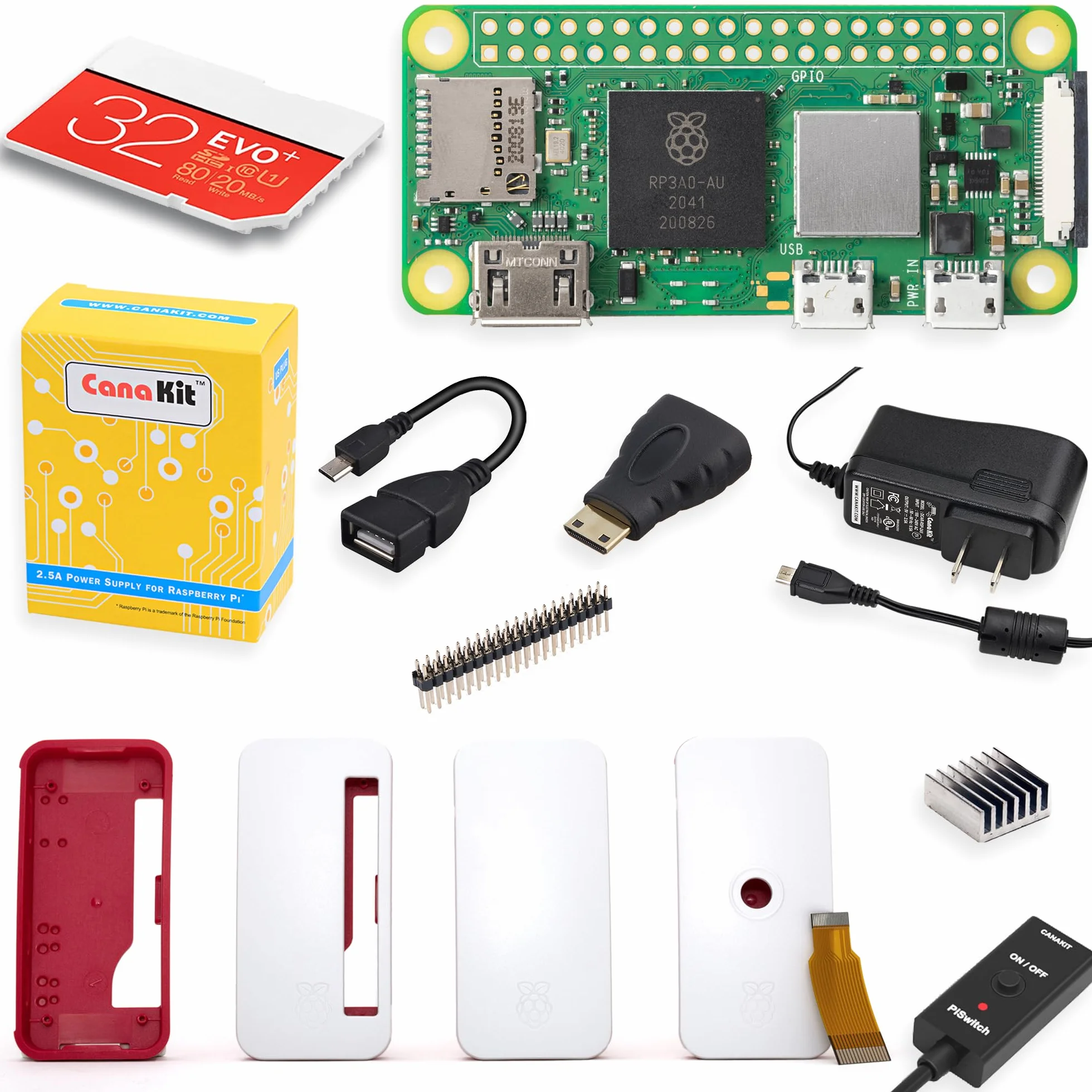 CanaKit Raspberry Pi Zero 2 W zestaw startowy z oficjalnym etui