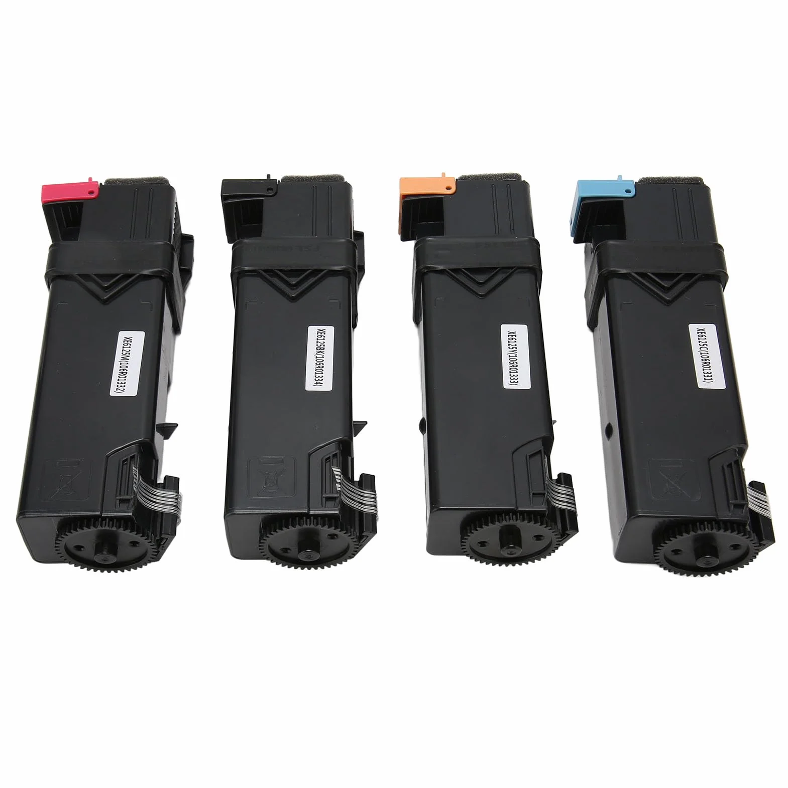 4PCS Toneer Cutridge Zestaw wysokiej wydajności Zestaw uzupełniania dla Phaser 6125 Drukarka z 3000 stronami drukowania tekstu do szkoły domowej Używanie trwałego materiału PVC