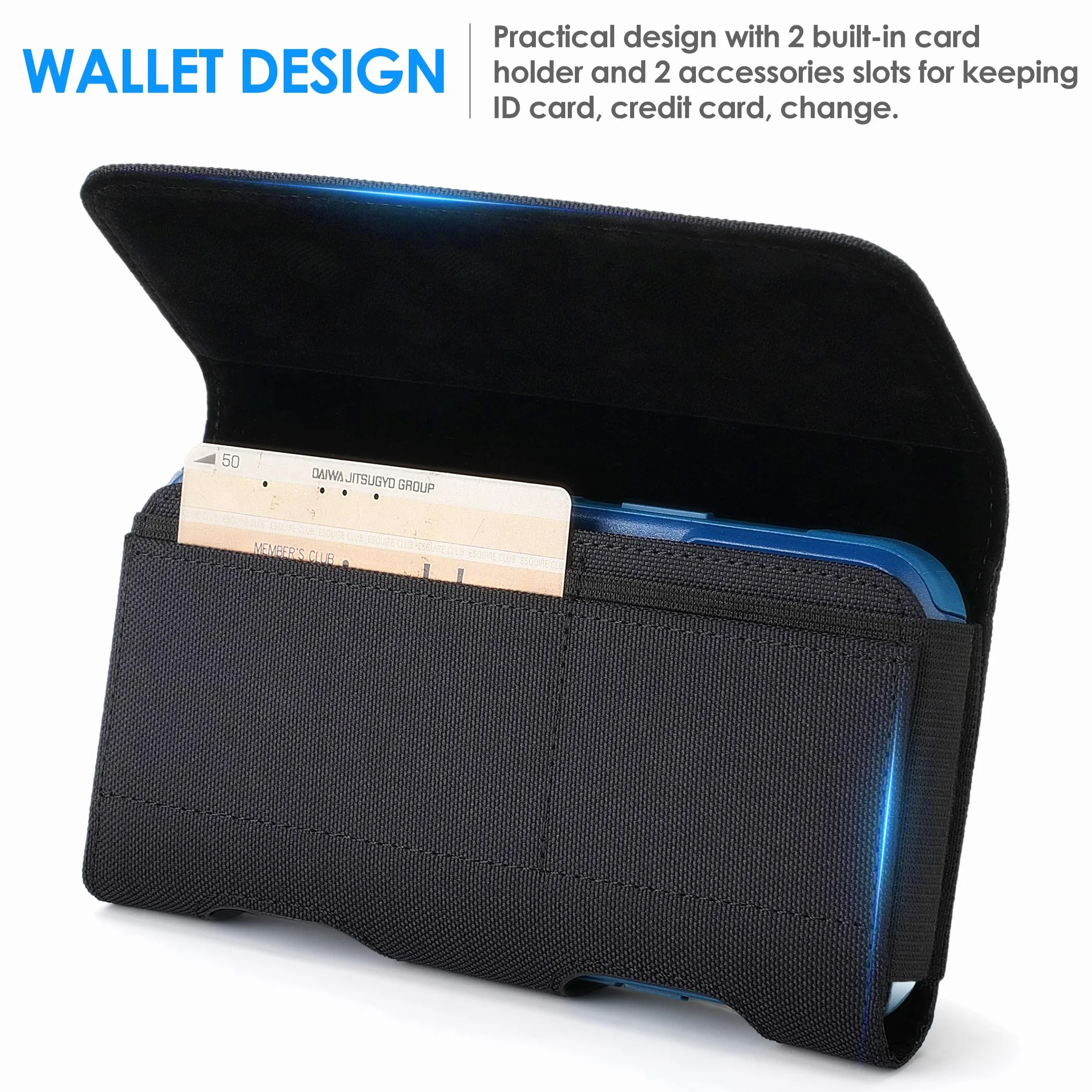 BECPLT Etui na telefon Galaxy S25 Ultra 5G, Galaxy S24 Ultra S23 Ultra 5G S22+ 5G S21 Ultra 5G nylonowy futerał na pasek z klipsem/pętelkami, pasek do Galaxy Note 20 Ultra S20+ S20 Ultra 5G