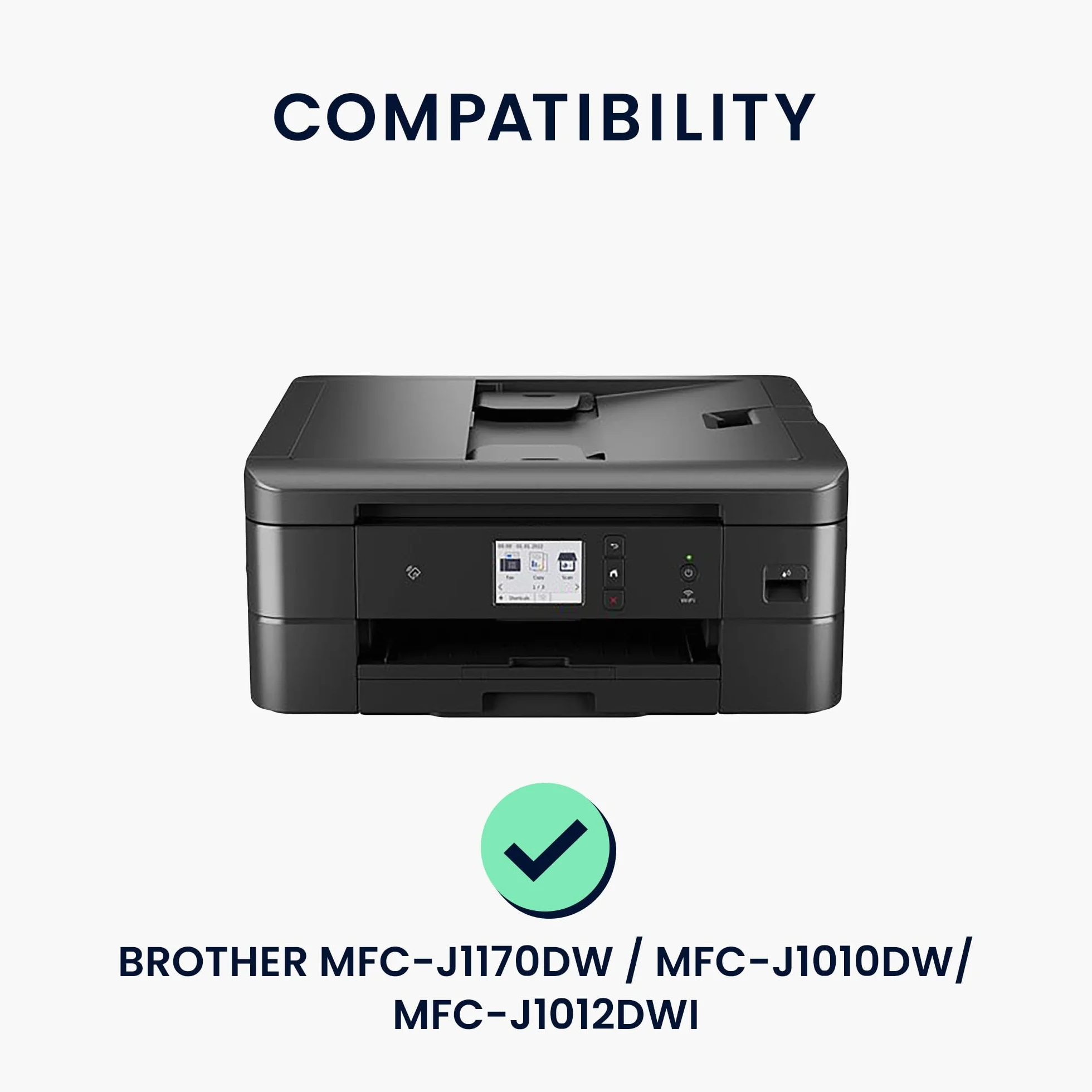 kwmobile Osłona przeciwpyłowa kompatybilna z Brother MFC-J1170DW / MFC-J1010DW / MFC-J1012DWI - etui do drukarki - pokrowiec ochronny z tkaniny, ciemnoszary