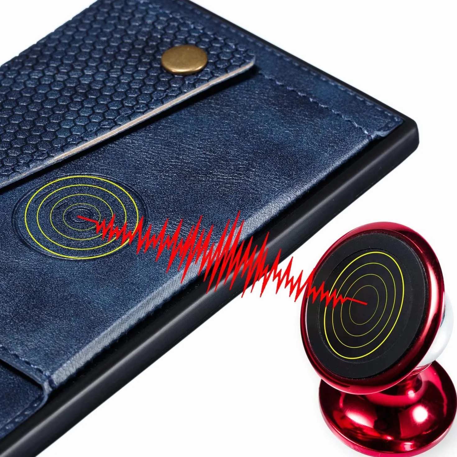 Case Kompatybilne z One Plus 9 Portfel Etui Ochronne ze Skóry PU Przegródki na Karty Magnetyczny Uchwytu Samochodowego Cover Slim Wstrząsy Niebieski|Film Szkło Hartowane2