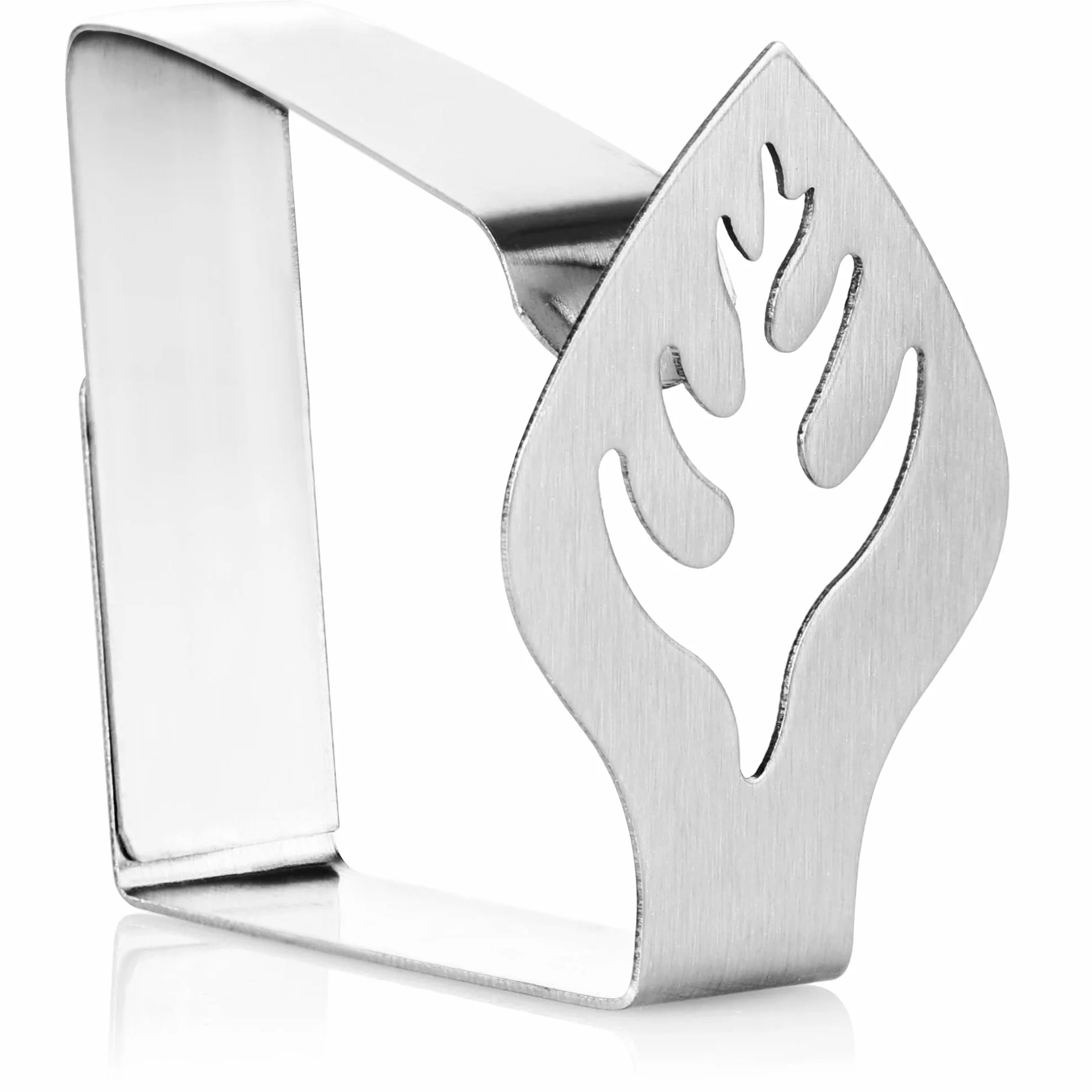 COM-FOUR® 8x klipsy do obrusów premium wykonane ze stali nierdzewnej - uchwyty na obrusy - klipsy stolowe do uzytku wewnetrznego i zewnetrznego - klipsy metalowe (08 sztuk/arkusz)
