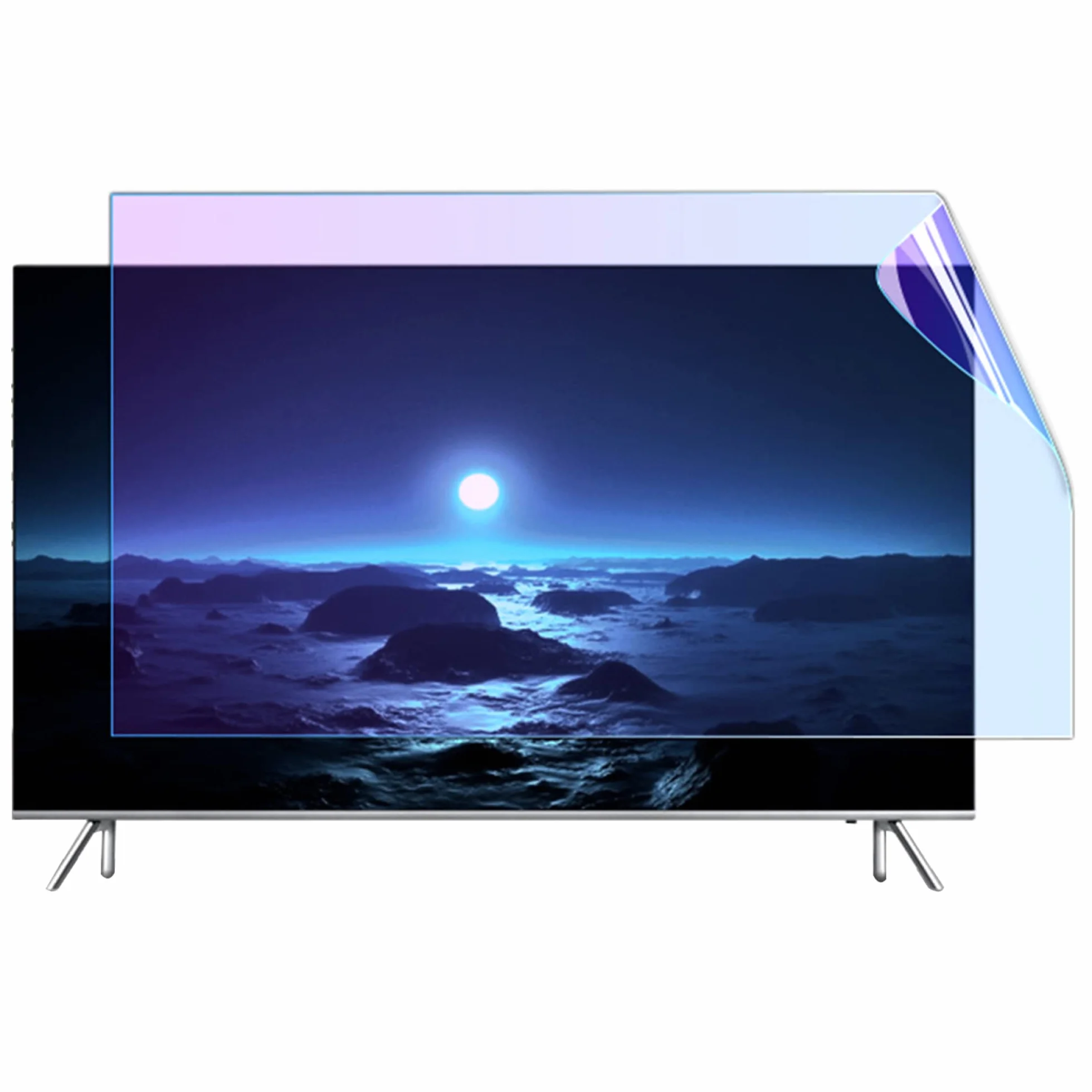 Folia ochronna na ekran telewizora, ochrona przed niebieskim światłem do ekranów 42-49 cali, matowa folia przeciwodblaskowa do telewizorów LCD, LED, OLED 4K i QLED.(46 cali 1017x570mm)