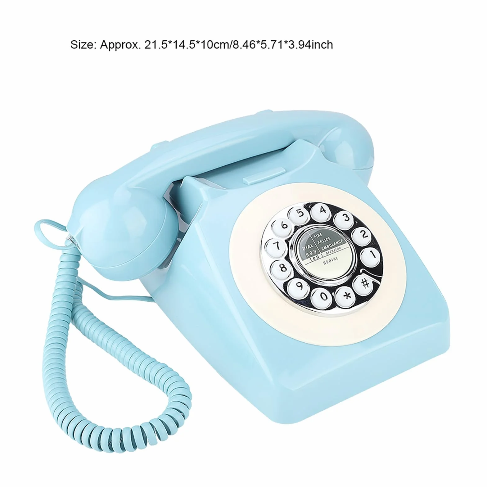 Yinhing Telefon Stacjonarny w Stylu Retro z Designem do Dekoracji Wnętrz Zakłócenia Elektromagnetyczne Zabytkowe Urządzenie Unikalny pomysł dla Kolekcjonerów i Entuzjastów