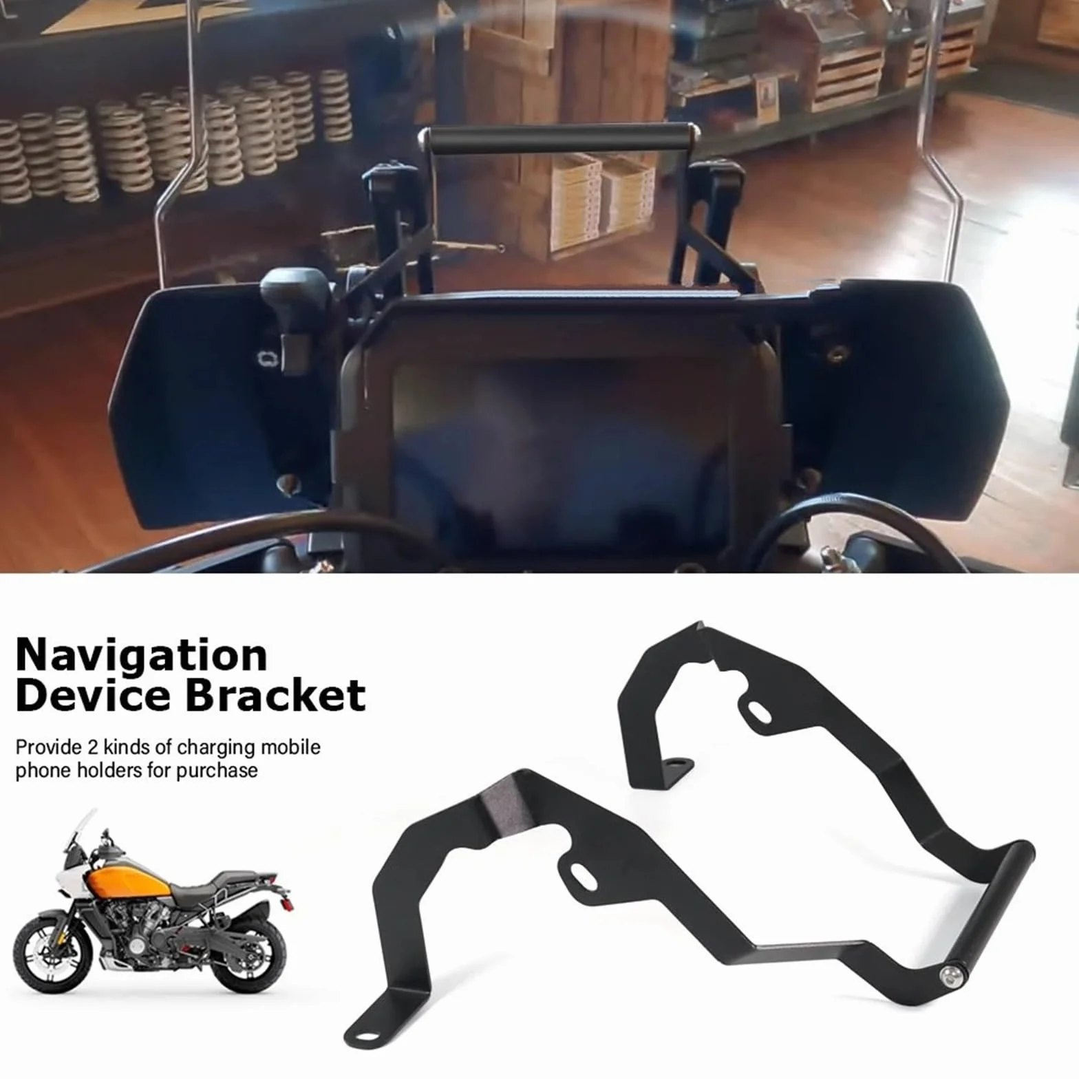 Uchwyt do nawigacji GPS Uchwyt do ładowania telefonu komórkowego pasujący do Pan America 1250 Special RA1250 Uchwyt na akcesoria motocyklowe do nawigacji(USB charging kit)