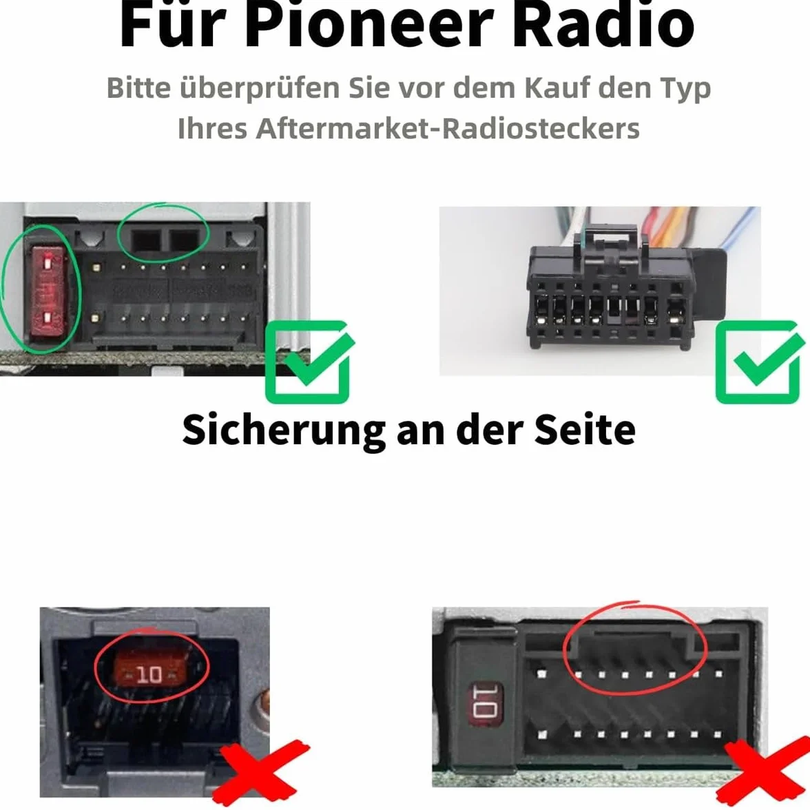 Pioneer ISO 16-pinowy adapter radiowy wiązka przewodów do radia samochodowego DEH AVH MVH AVIC 2003