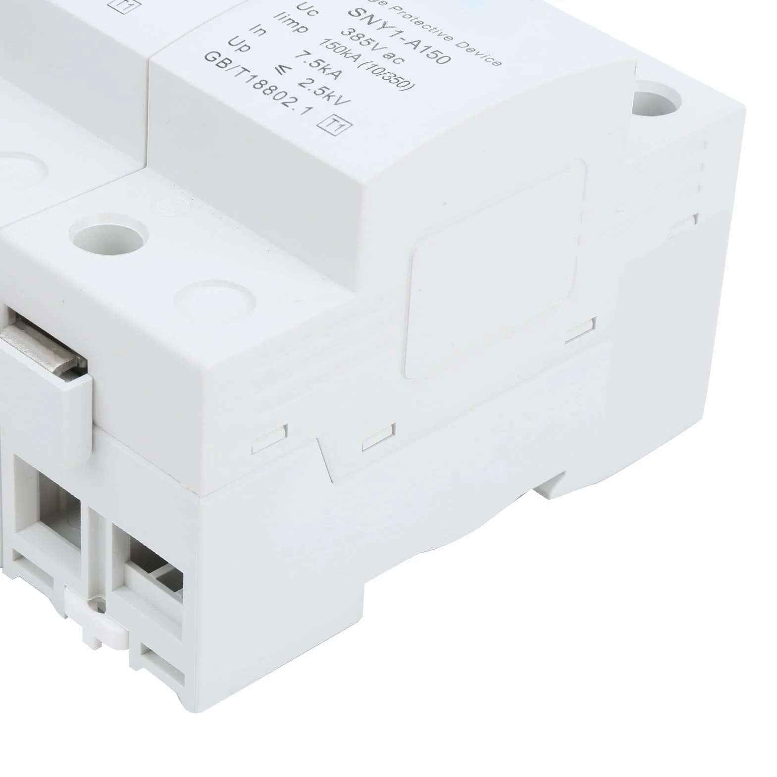 FTVOGUE Ochronnik Przeciwprzepięciowy 4P, Urządzenie Przeciwprzepięciowe 385VAC o Pojemności Wyładowczej 15KA, Poziom Ochrony ≤2,5kV, Reakcja <25ns, do Ochrony Obwodów Domowej Skrzynki Rozdzielczej