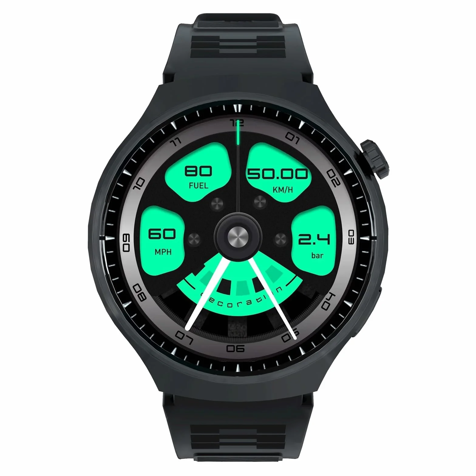 CZKE Inteligentny zegarek 1,52 HD, ekran pulsometr, Bluetooth, rozmowy, sportowy, inteligentny zegarek dla mężczyzn i kobiet, czarny