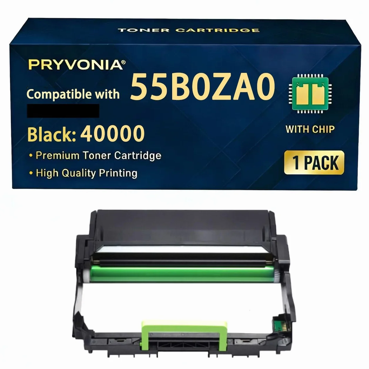 55B0ZA0 bęben obrazowy do Lexmark B3340dw B3442dw MB3442adw MS331dn MS431dn MS431dw MX331adn MX431adn MX431adw zamiennik do 55B0ZA0 5B0ZA0 55B0Z00 (1 opakowanie bez tonera)