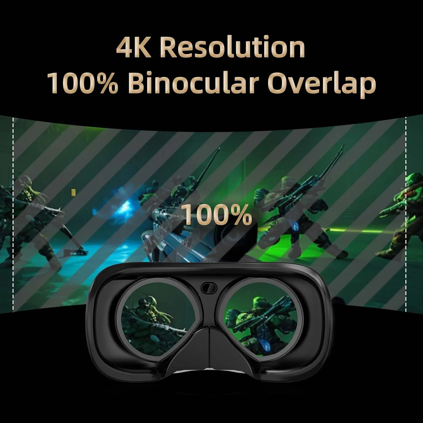 DPVR Zestaw słuchawkowy E4 VR – zestaw słuchawkowy PCVR Virtual Reality do gier komputerowych z kontrolerem, kompatybilny ze SteamVR