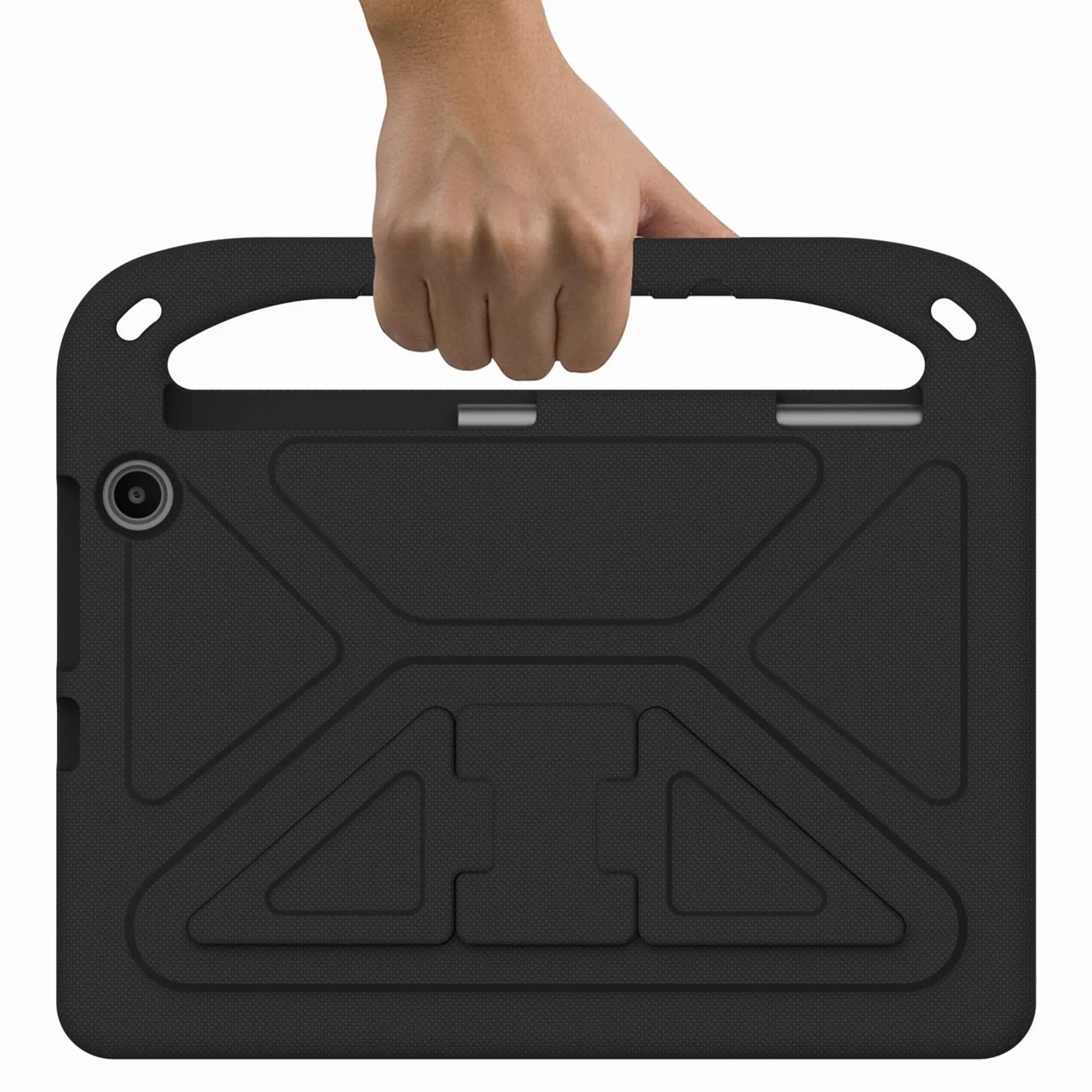 Etui na tablet Kompatybilny z Fire Max 11" 2023, amortyzujący wstrząsy, uchwytem, ​​pianką EVA, ​​solidne etui na tablet dla dzieci, lekkie(Noir)