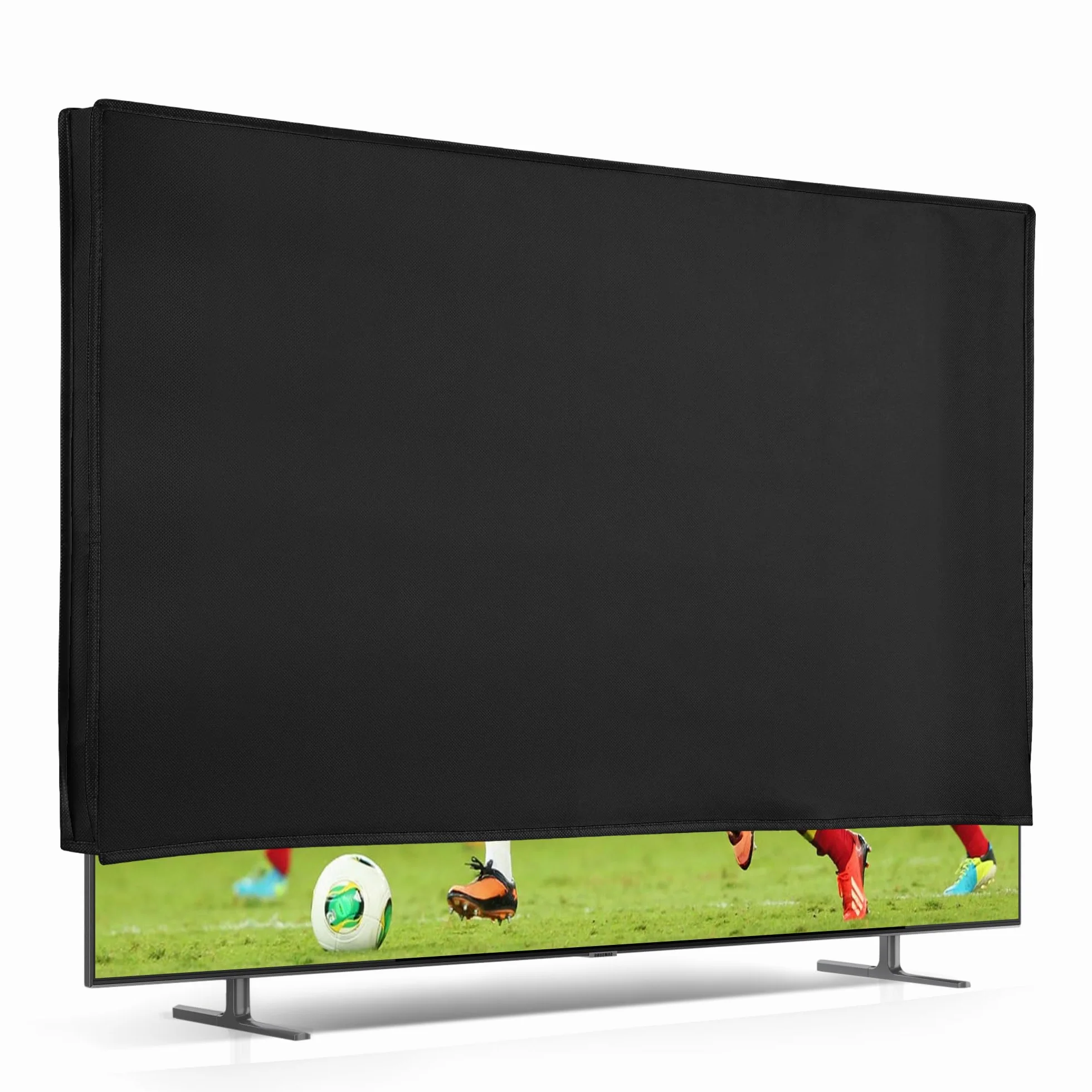 kwmobile Pokrywa ochronna na 19-calowy telewizor z płaskim ekranem - czarna