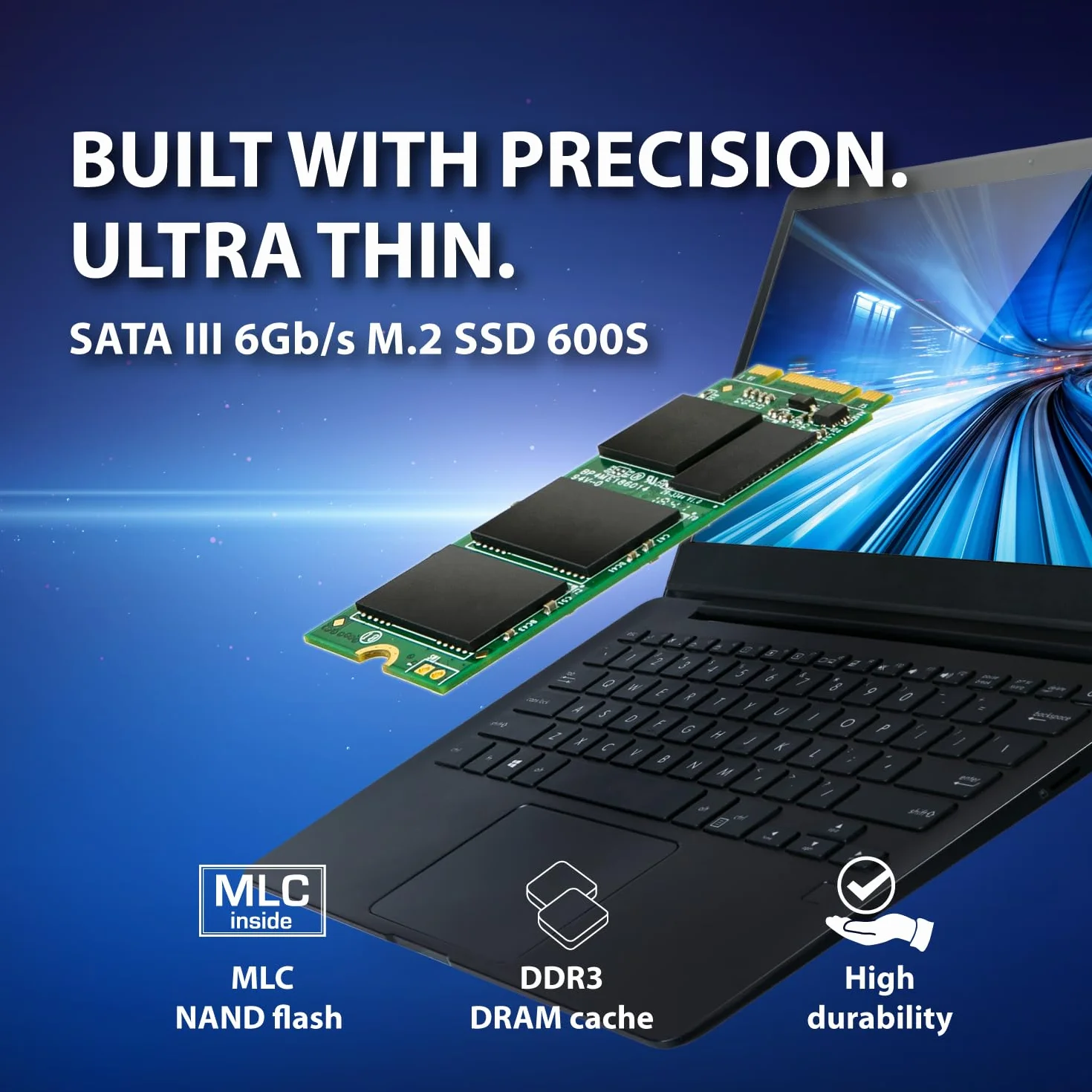 Transcend 128 GB SATA III 6 Gb/s MTS600S 60 mm M.2 SSD 600S dysk półprzewodnikowy TS128GMTS600S