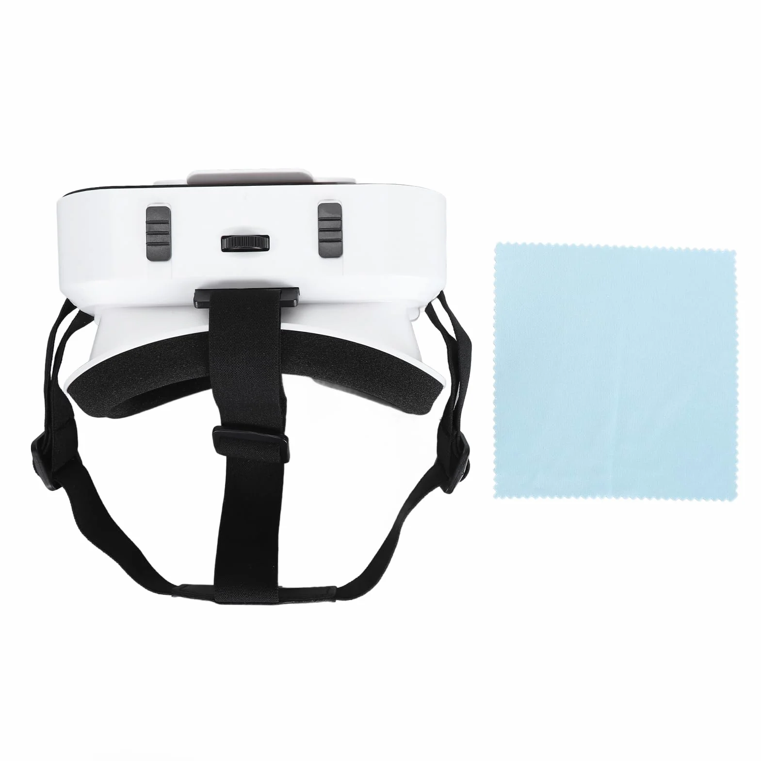 Zestaw Słuchawkowy 360° VR 3D, Panoramiczne Gogle VR z ochroną Oczu, Ergonomiczny Pałąk na Telefony Komórkowe o Przekątnej 4,7–6,53 Cala