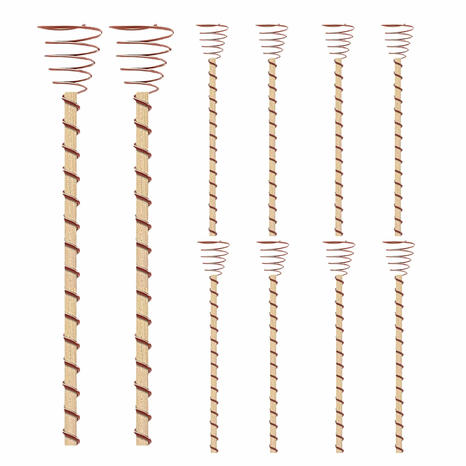 Antena miedziana do elektrokultury 35 cm spirali zestaw 10 drutów narzędzie ogrodowe