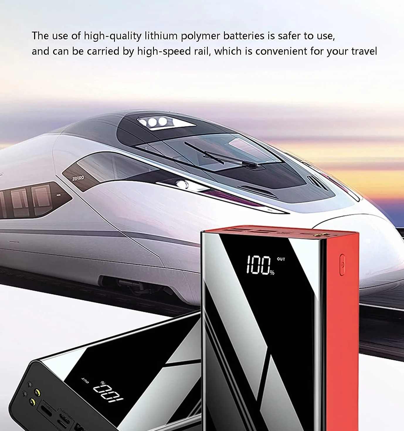 Przenośna ładowarka 40000-100000 mAh Power Bank akumulator o dużej pojemności z wyświetlaczem może ładować 4 urządzenia jednocześnie, szybkie ładowanie do smartfonów, tabletów, konsol do gier