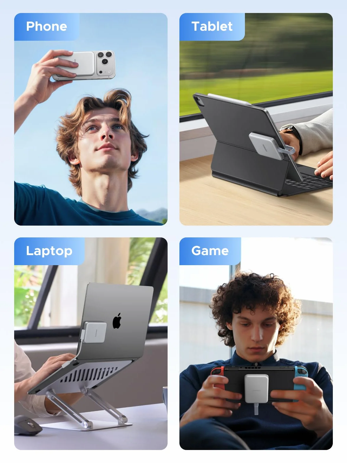 UGREEN Magnetyczna obudowa M.2 NVMe SSD z Magsafe dla iPhone 16 i 15 Pro Max ProRes, adapter USB C 3.2 Gen 2x1 10 Gbit/s NVMe dla M.2 2230/2242/2260/2280 NVMe SSD