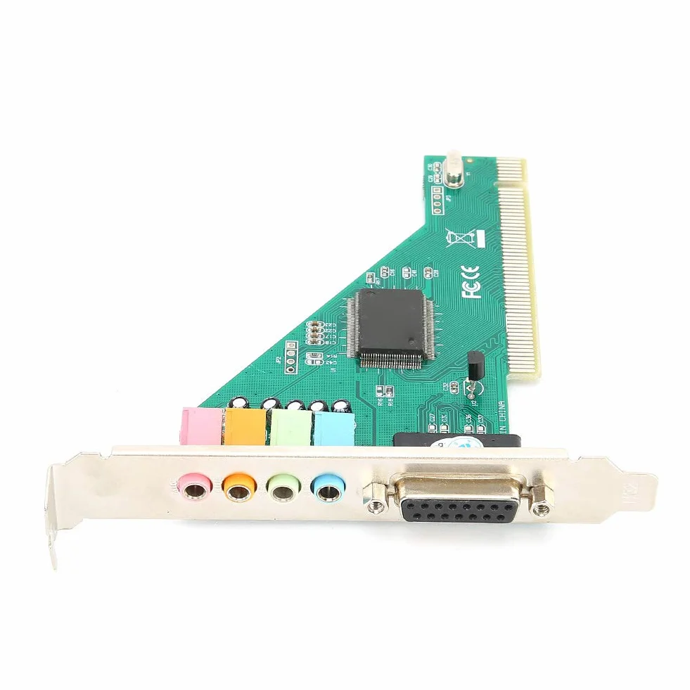 Karta Dźwiękowa PCI, kanał 4.1 z Chipem CMI8738, Przestrzenne Efekty Dźwiękowe 3D, 4-kanałowe Wyjście Surround, Obsługuje Napięcie Sygnału98/2000/XP/NT