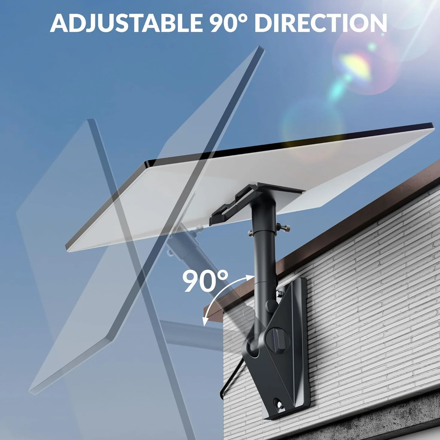 Starlink Gen 3 Mount - Starlink Standard 4/4X uchwyt obrotowy z adapterem rurowym aluminiowy zestaw do montażu na dachu/ścianie akcesoria pasują do Star Link Standard 4 Dish V3