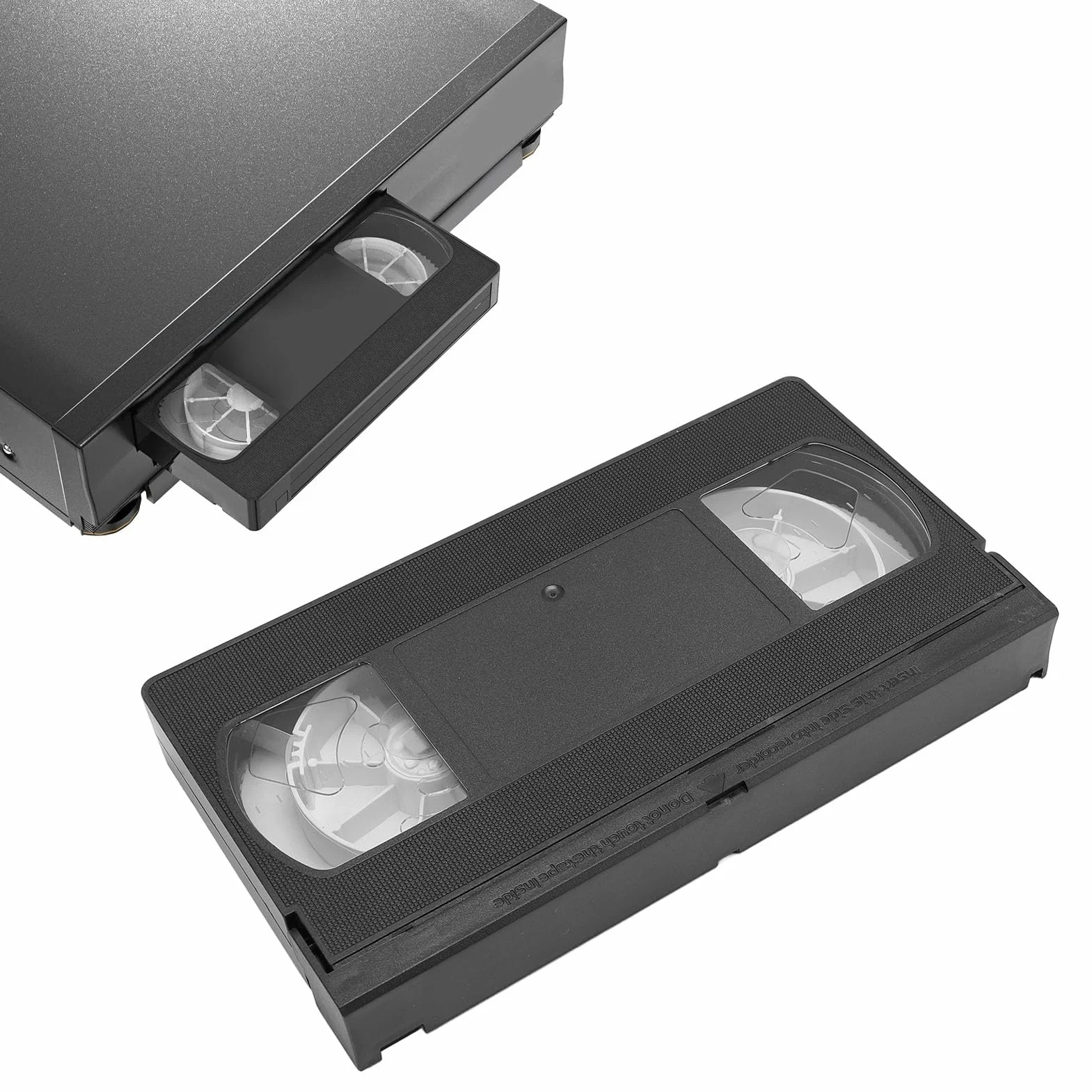 Zestaw do czyszczenia głowic magnetowidów VHS/VCR, Zestaw do czyszczenia głowic magnetowidów VHS, Technologia sucha bez konieczności stosowania płynów, czarna