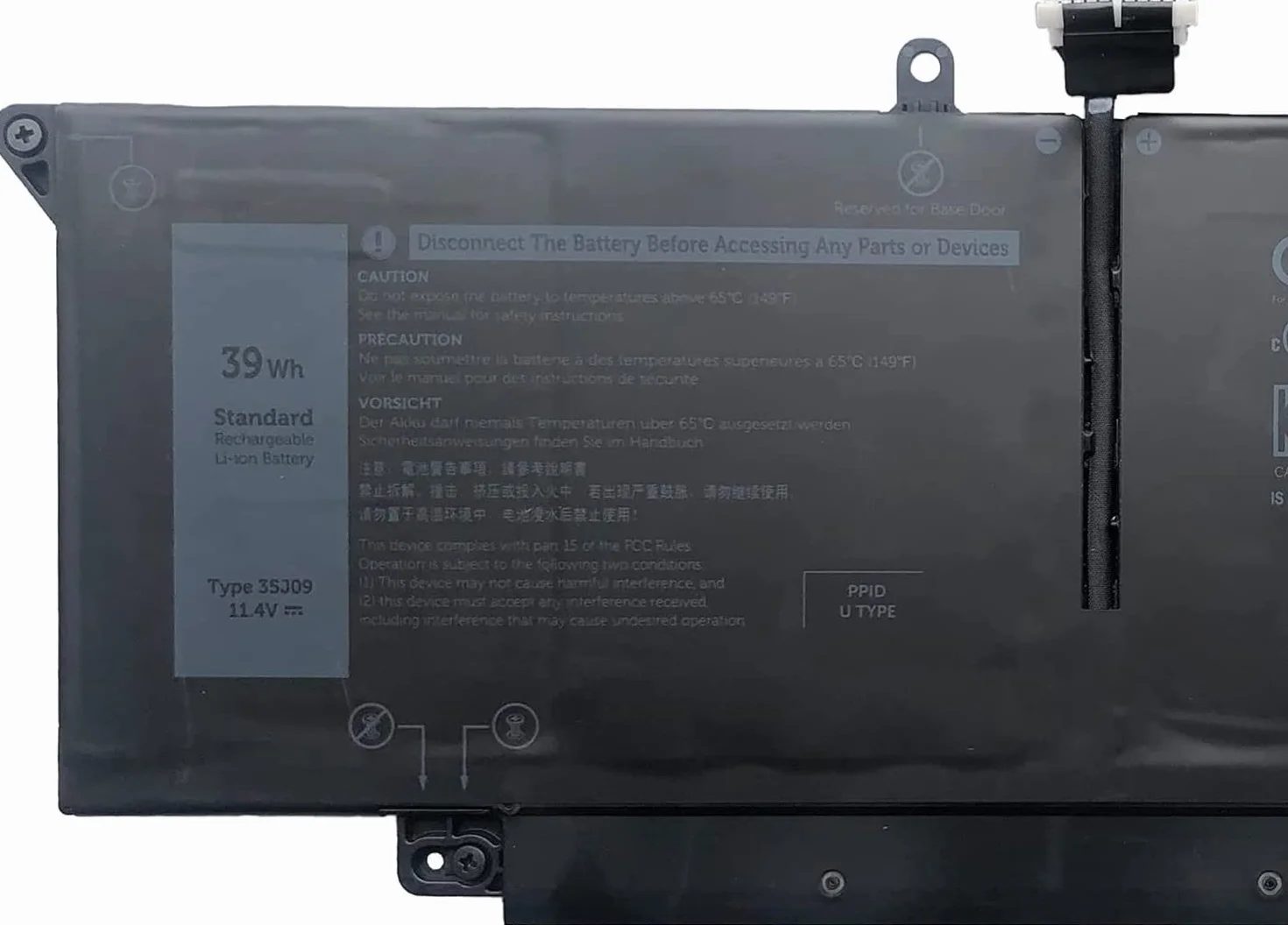 35J09 JHT2H Y7HR3 4V5X2 HRGYV WY9MP XMV7T 009YYF bateria do laptopa | Zamiennik dla Dell Latitude 7310 7410 Series (11,4 V 39 Wh 3255 mAh)