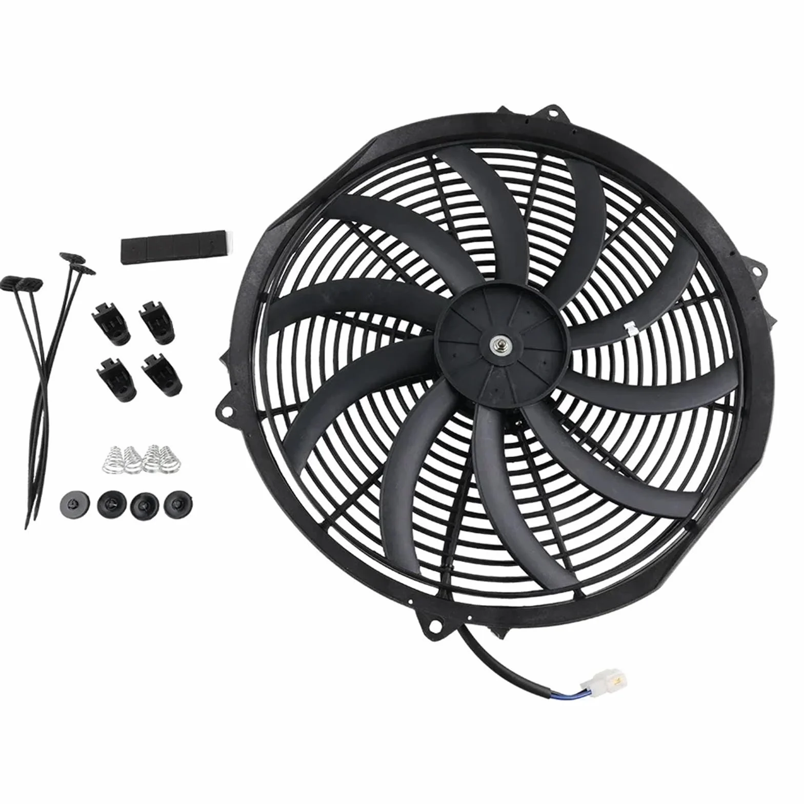 Radiator przewodzącym 16'' Push/Pull 12V 120W Elektryczny Chłodnica Intercooler Slim Fan Układ Chłodzenia Silnika Akcesoria Samochodowe Wyścigowe