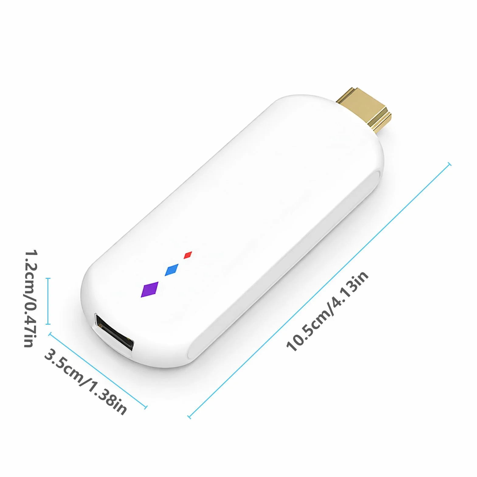Gugxiom TV Stick 4K dla Androida Przenośny Odtwarzacz Multimediów do Przesyłania Strumieniowego z Pilotem Głosowym i 2 GB RAM 16 GB ROM, 4K HDR Smart TV Stick z 2,4G 5G WiFi do Domowej