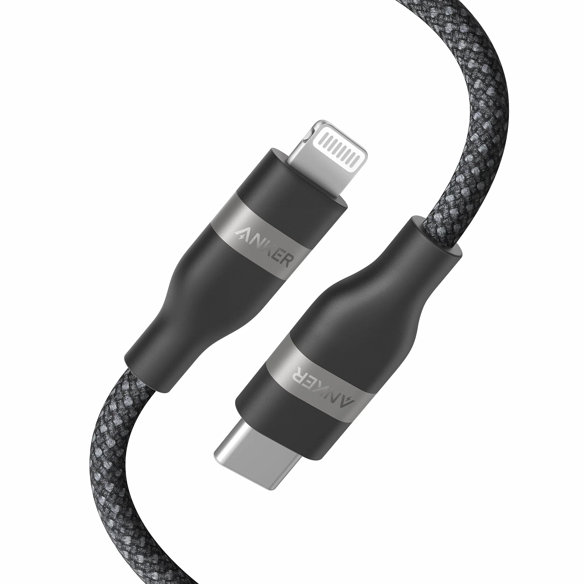 Anker kabel USB-C do Lightning, 90 cm, z plecionki z recyklingu, ultraszybkie ładowanie do iPhone 14/13/12/11 i innych urządzeń