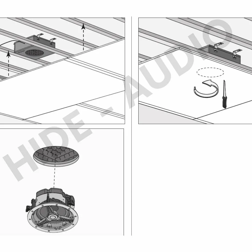 Obudowa kompatybilna z - głośniki sufitowe Monitor Audio C165 | Nowoczesne wnętrze | Muzyka Stereo | Kino domowe | Dolby Atmos | Głośniki Instalacyjne | Głośniki sufitowe | Głośniki ścienne | Głośniki TV , salon, jadalnia, kuchnia