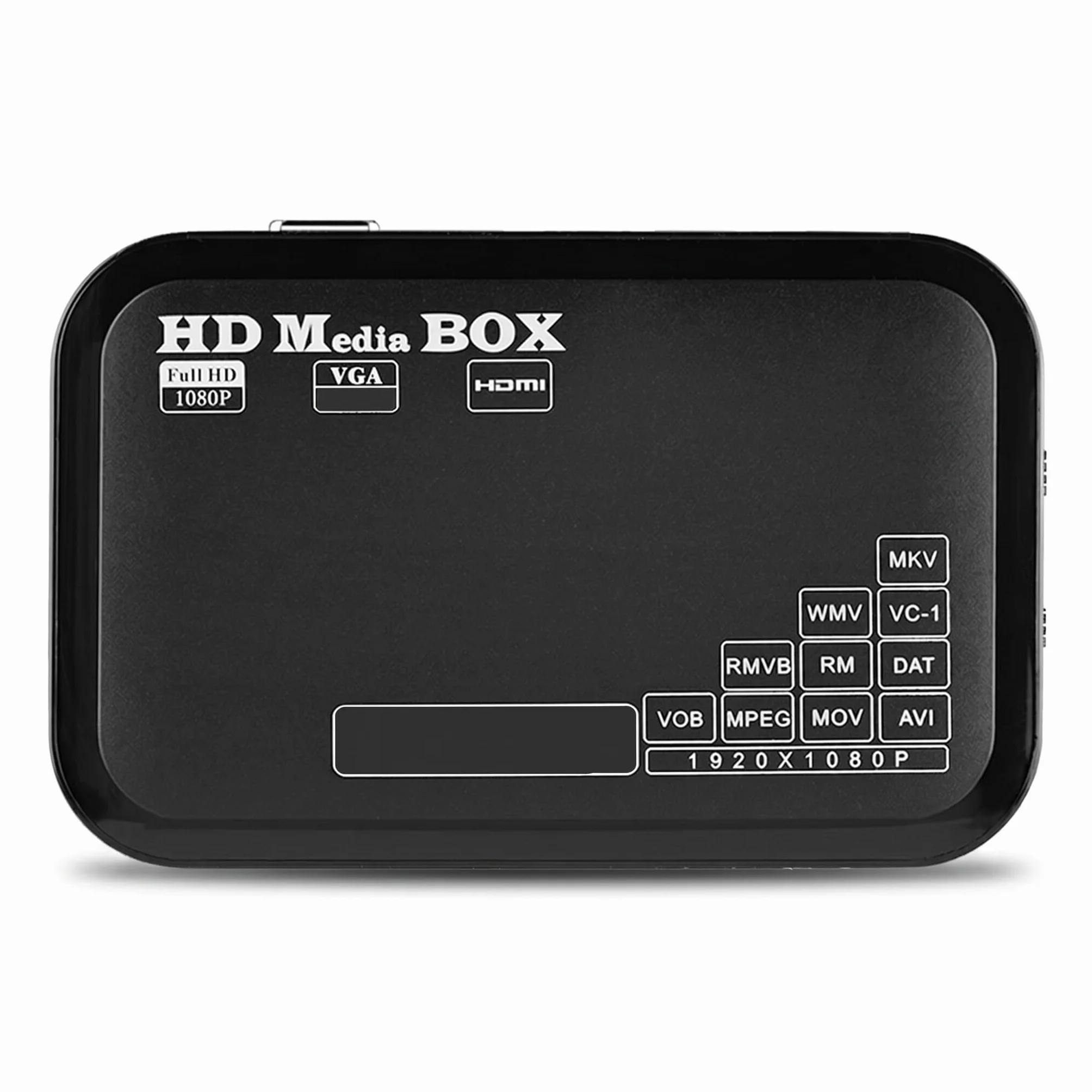 1080P Media Player-Box, Full HD -Box obsługa odtwarzacza wideo MKV, AVI, TS/TP, M2TS, RM/RMVB, MOV, VOB, FLV, WMV 110-240V (wtyczka EU)
