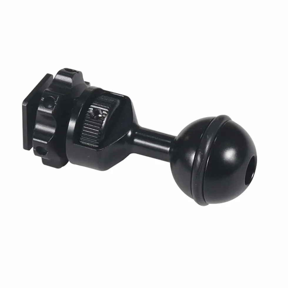 Regulowana głowica kulowa CNC 1-calowy adapter do podwodnych kamer akcji wodoodporna obudowa wideo lampa błyskowa (typ B)