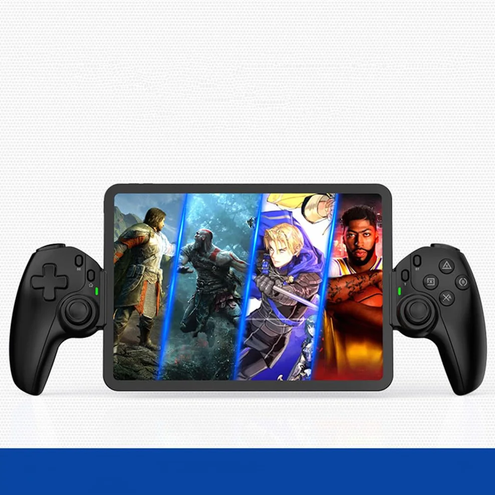 D9 Rozciągający kontroler do gier Switch/PS3/PS4 Dual Hall Somatosensoryczny kontroler (czarny)