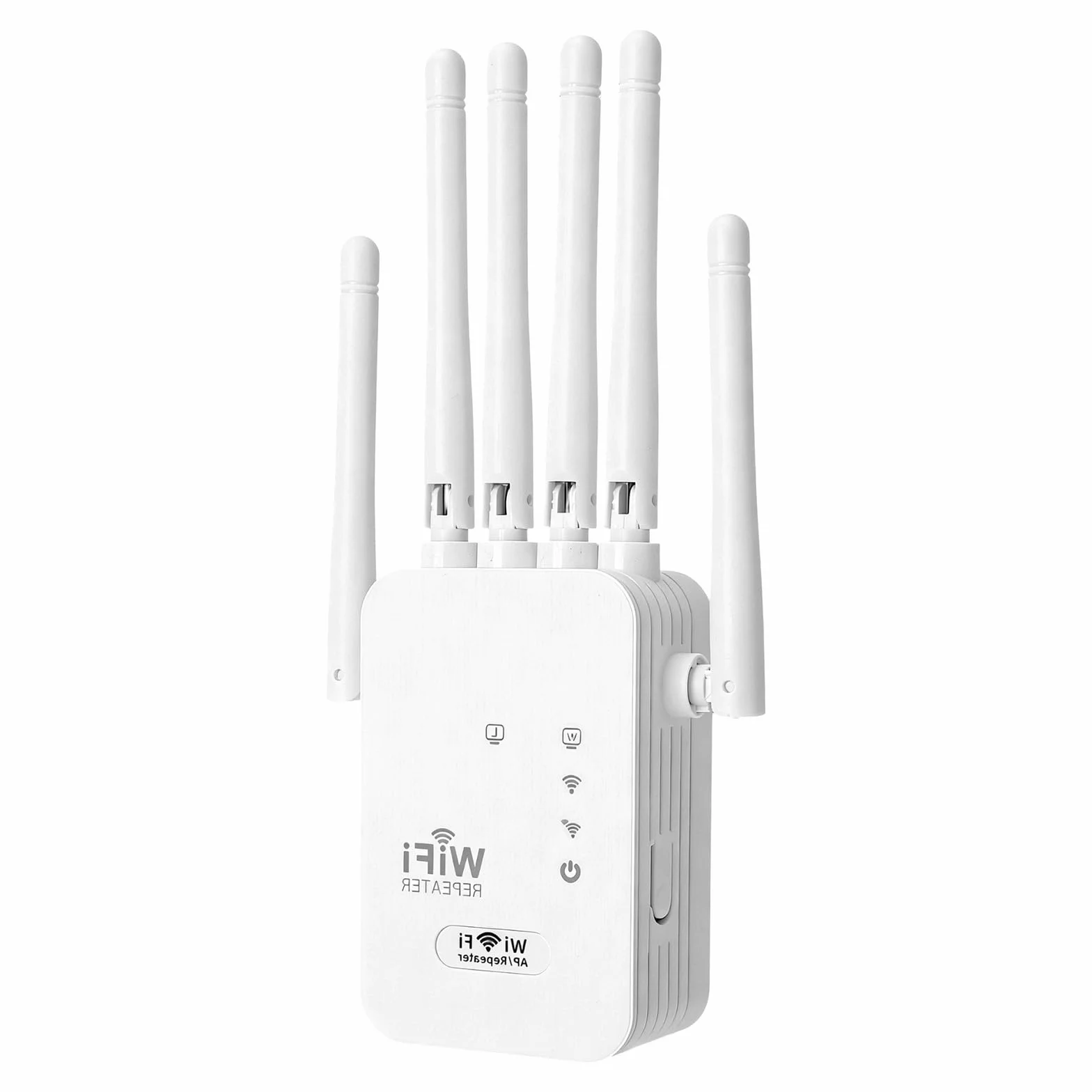 Wzmacniacz WLAN Repeater, wzmacniacz WiFi 300 Mbps, wzmacniacz WiFi z 6 antenami, łatwa konfiguracja, przedłużacz zasięgu WiFi z portem LAN/WAN, kompatybilny ze wszystkimi routerami WLAN